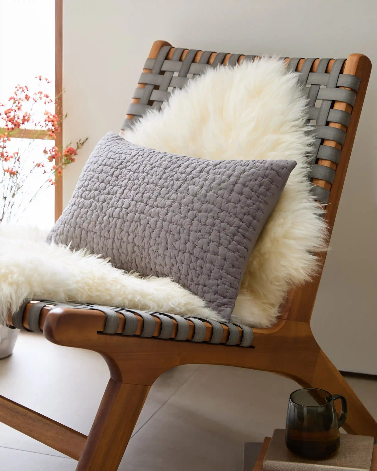 Organic Cotton Hand Stitched Pillow Cover