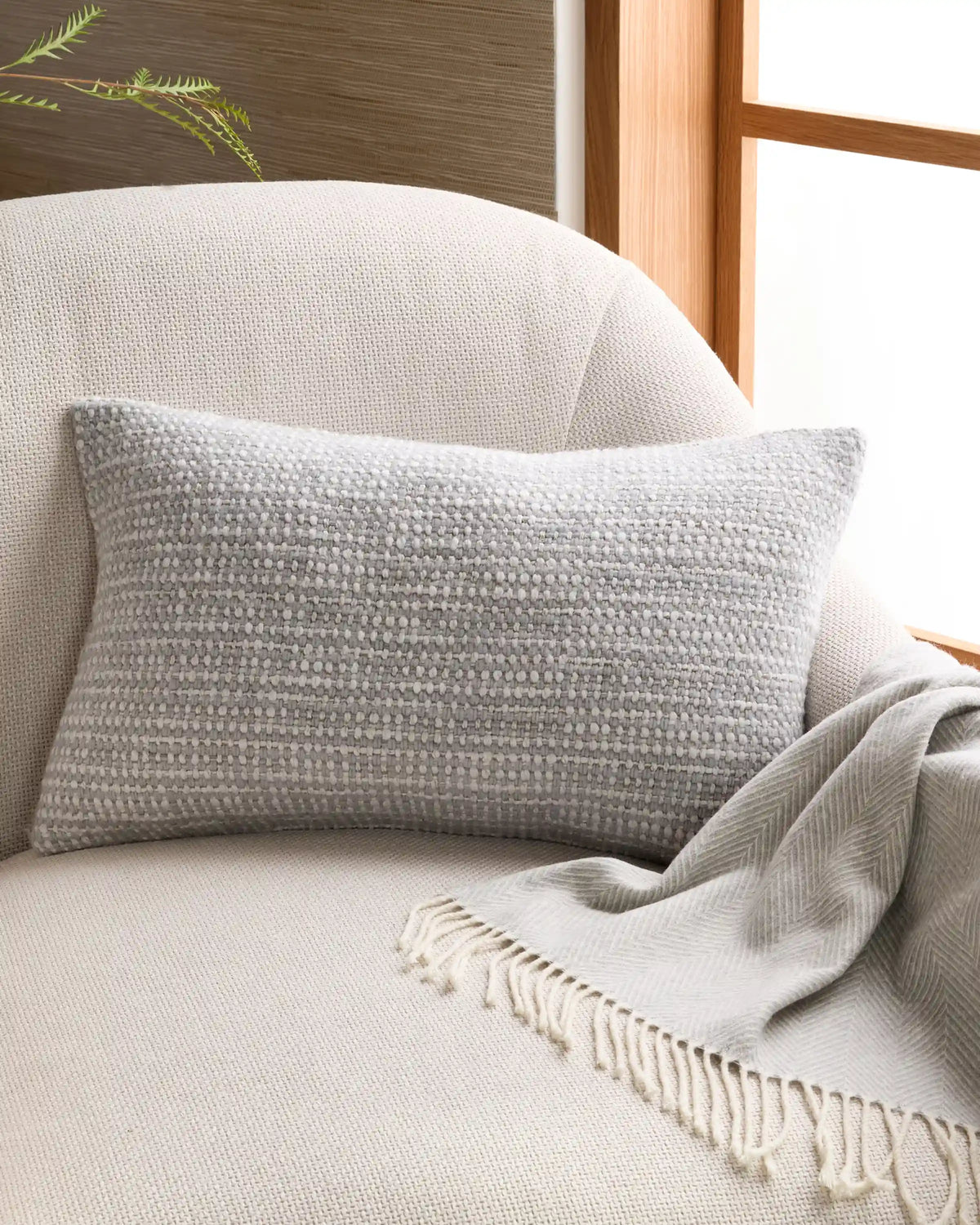 Wool Linen Textured Pillow Cover (Set of 2)