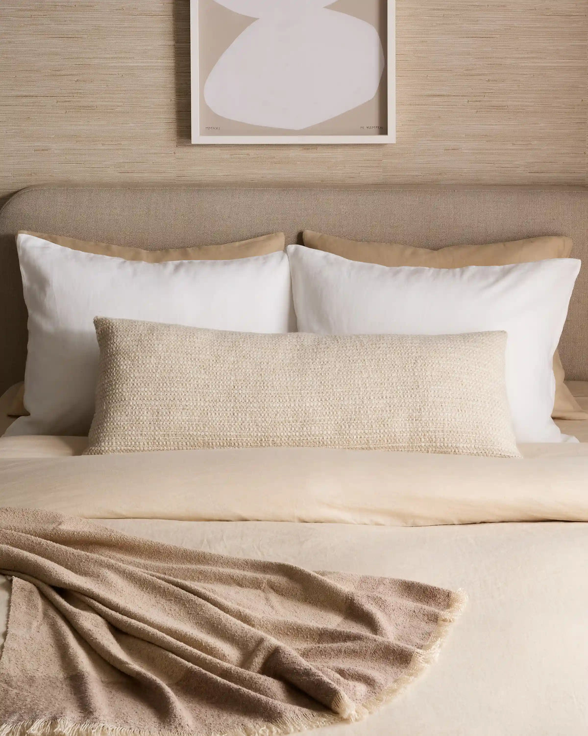 Wool Linen Textured Pillow Cover (Set of 2)