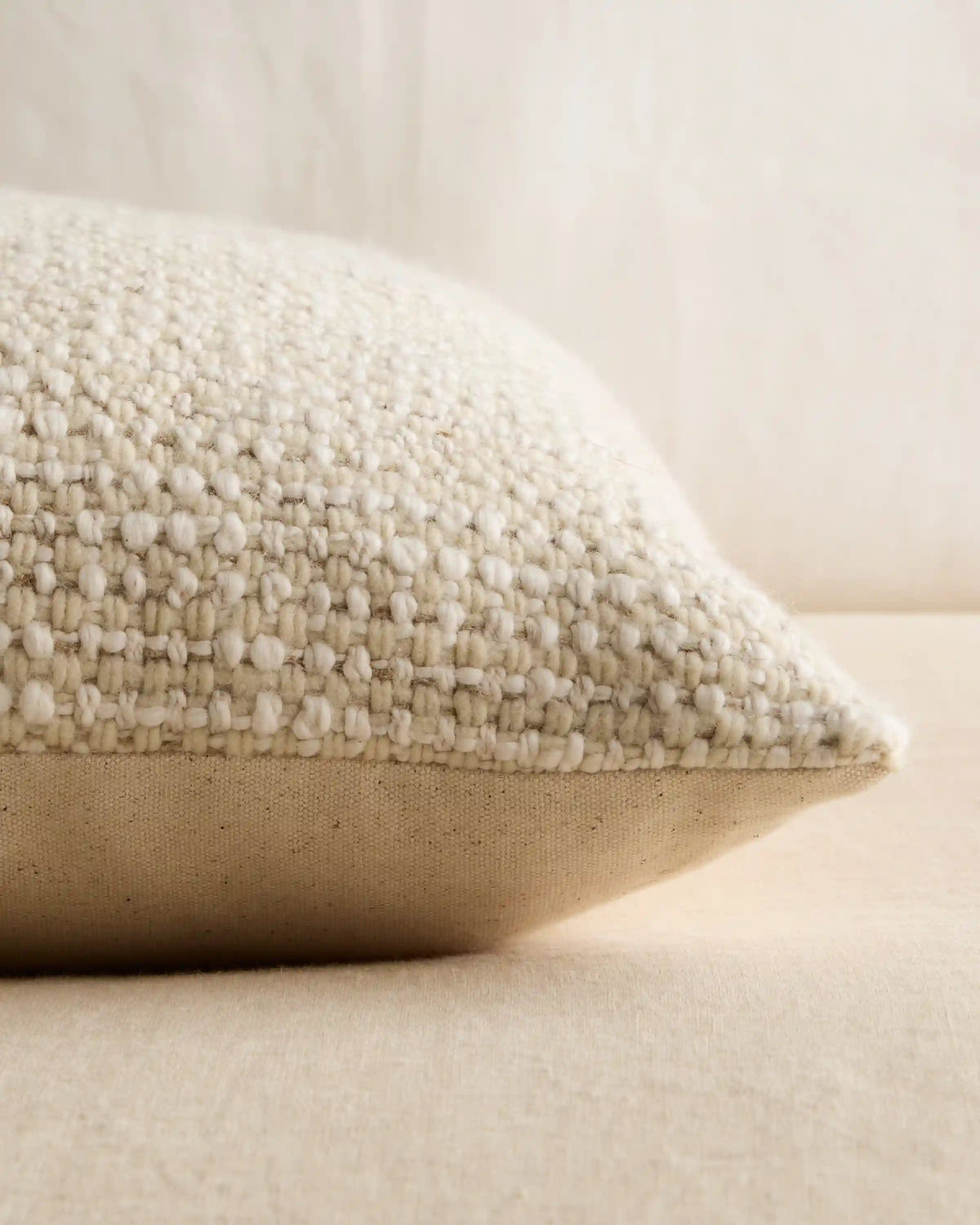 Wool Linen Textured Pillow Cover (Set of 2)