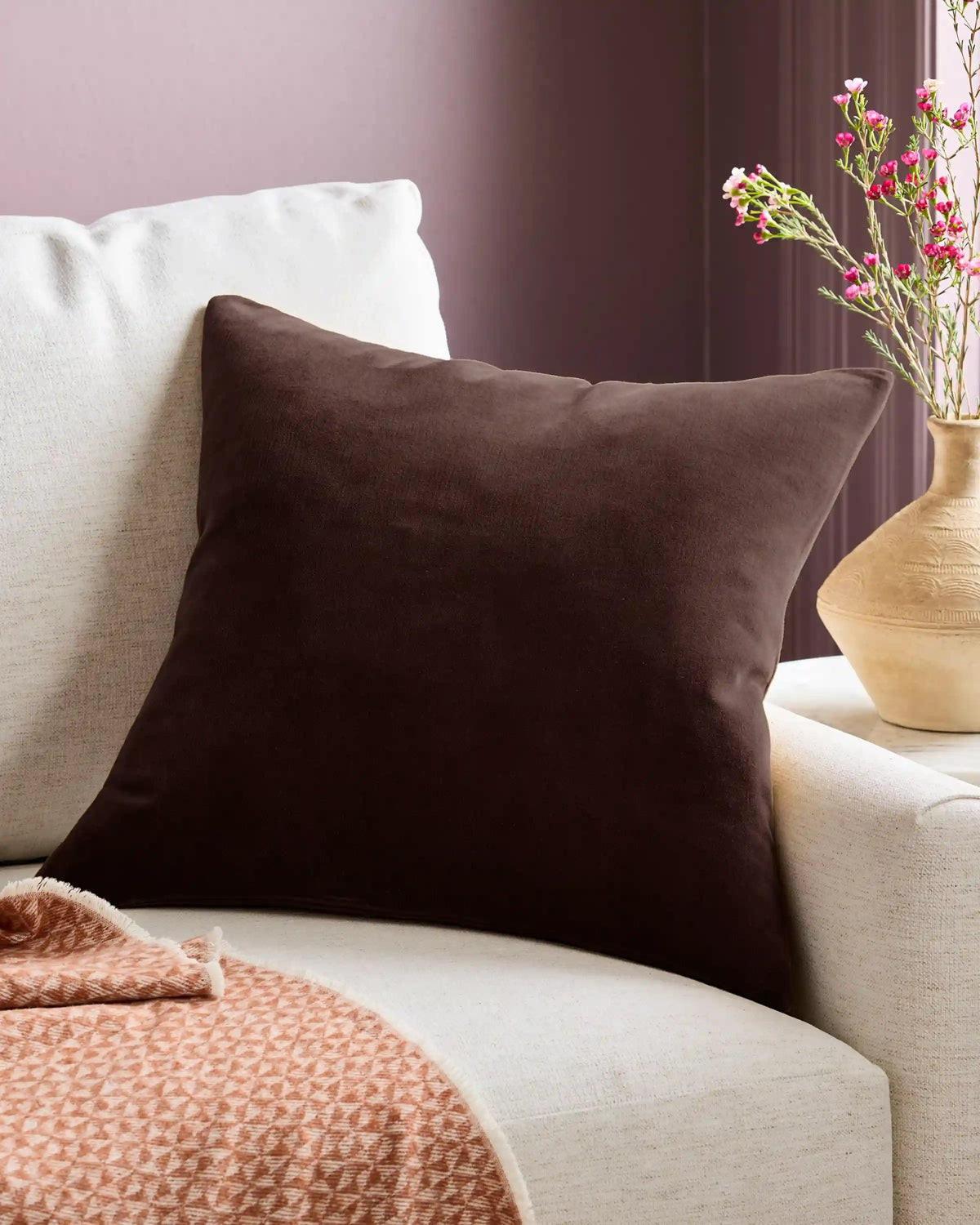 Classic Cotton Velvet Pillow Cover (Set of 2)