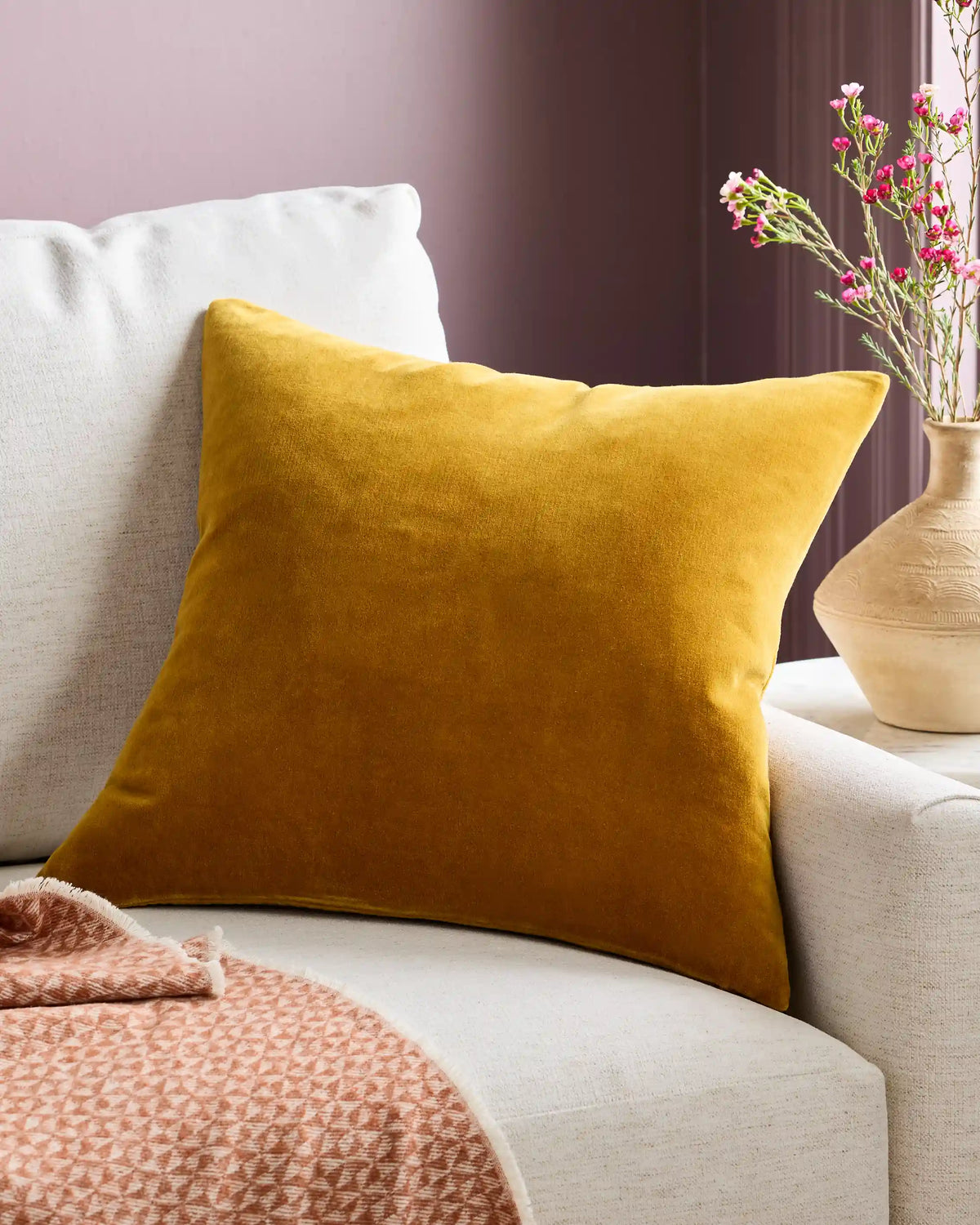 Classic Cotton Velvet Pillow Cover (Set of 2)