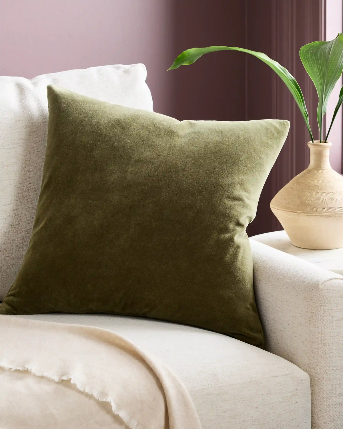 Classic Cotton Velvet Pillow Cover (Set of 2)