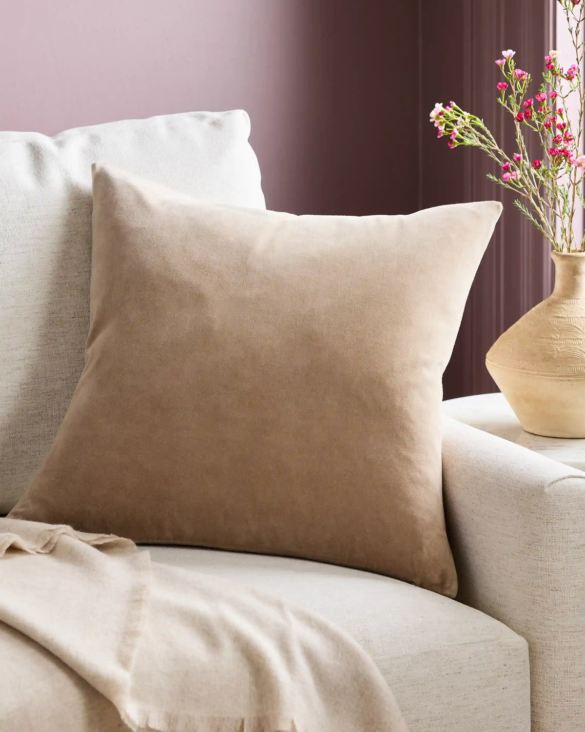 Classic Cotton Velvet Pillow Cover (Set of 2)
