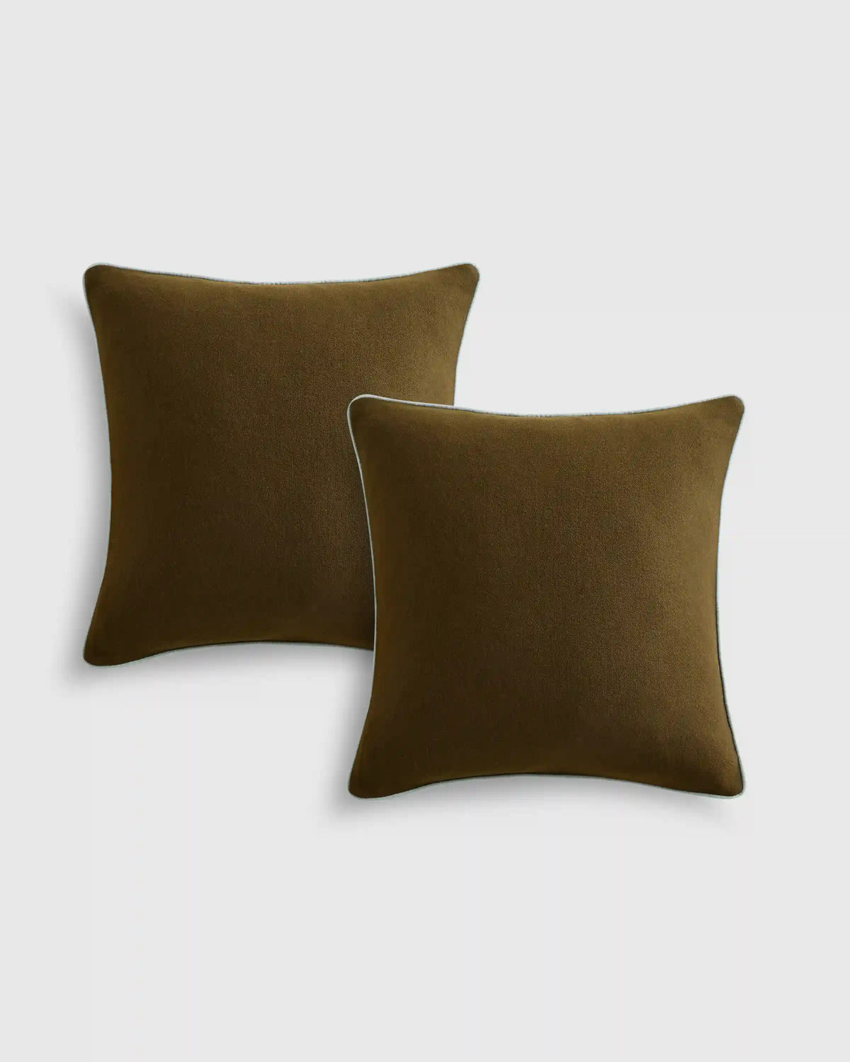 Contrast Piped Wool Pillow Cover (Set of 2)