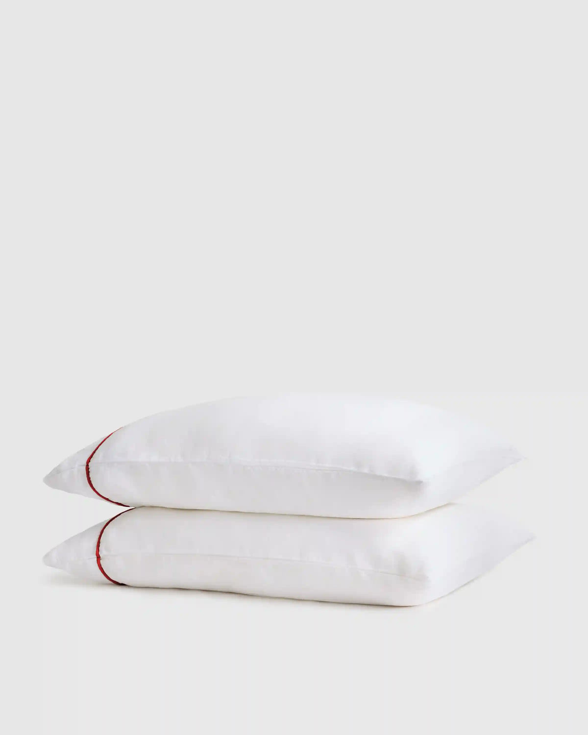 European Linen Piped Pillowcase Set