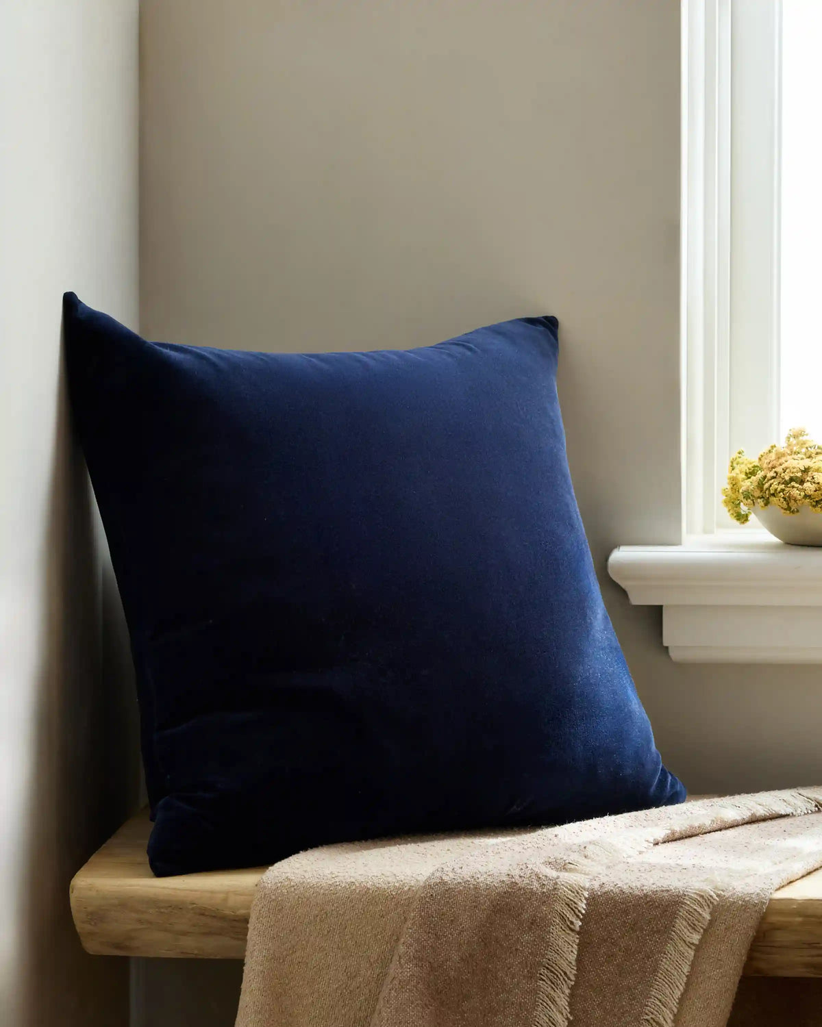 Classic Cotton Velvet Pillow Cover (Set of 2)