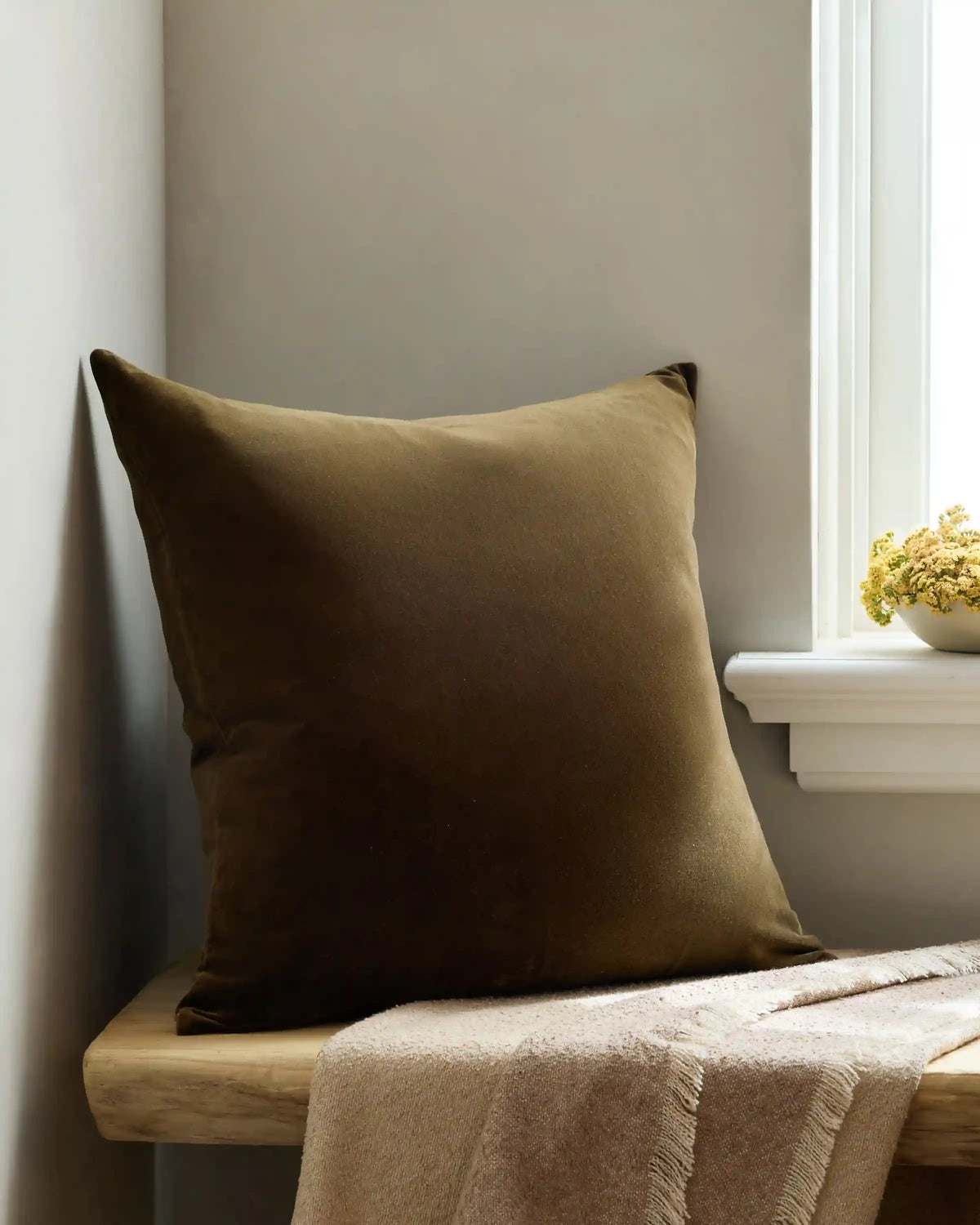 Classic Cotton Velvet Pillow Cover (Set of 2)