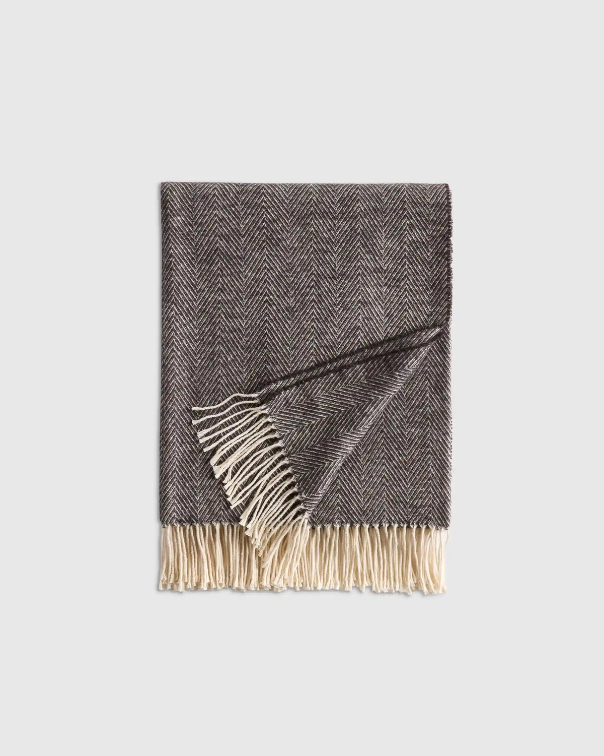 Lightweight Italian Cotton Herringbone Throw