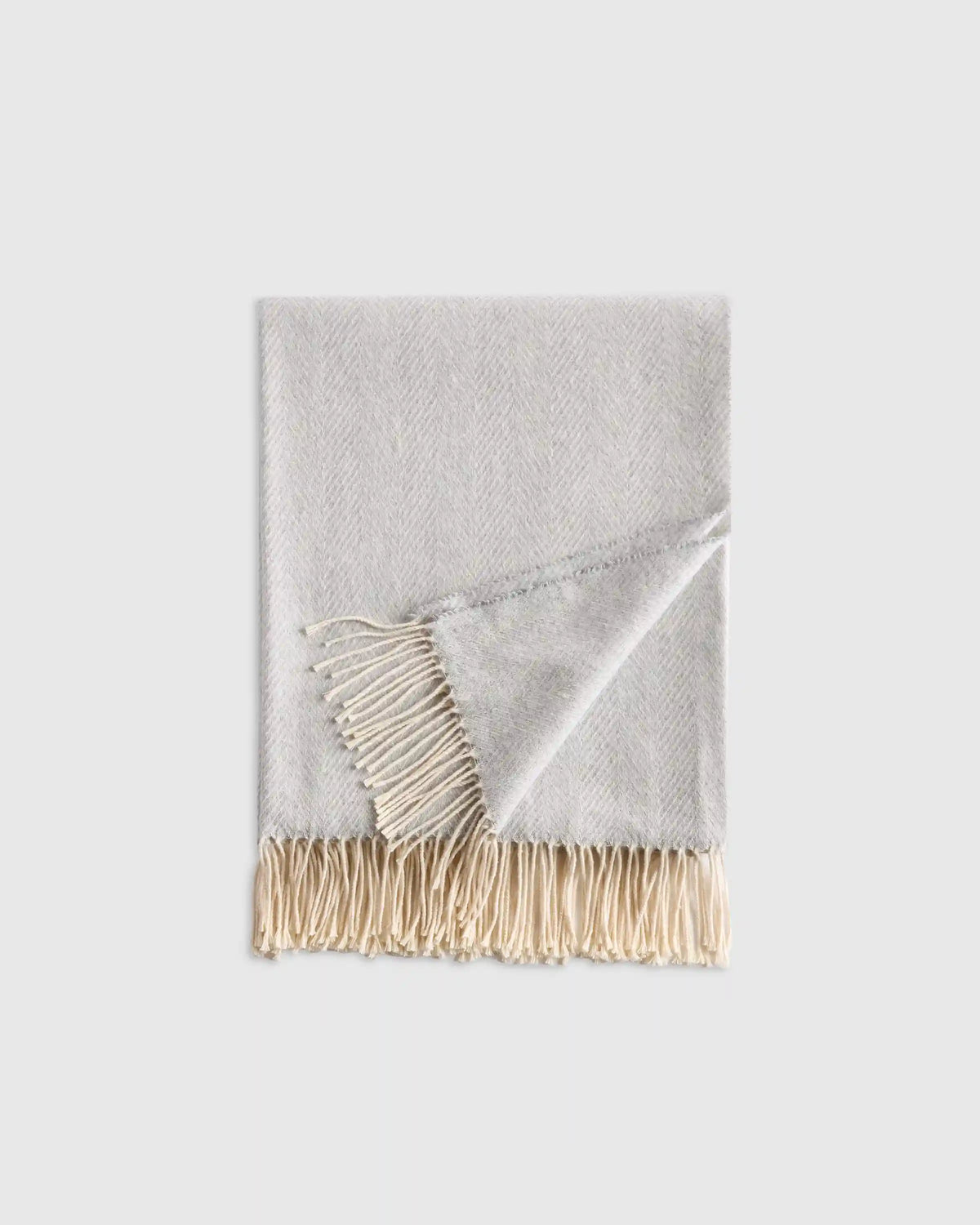 Lightweight Italian Cotton Herringbone Throw