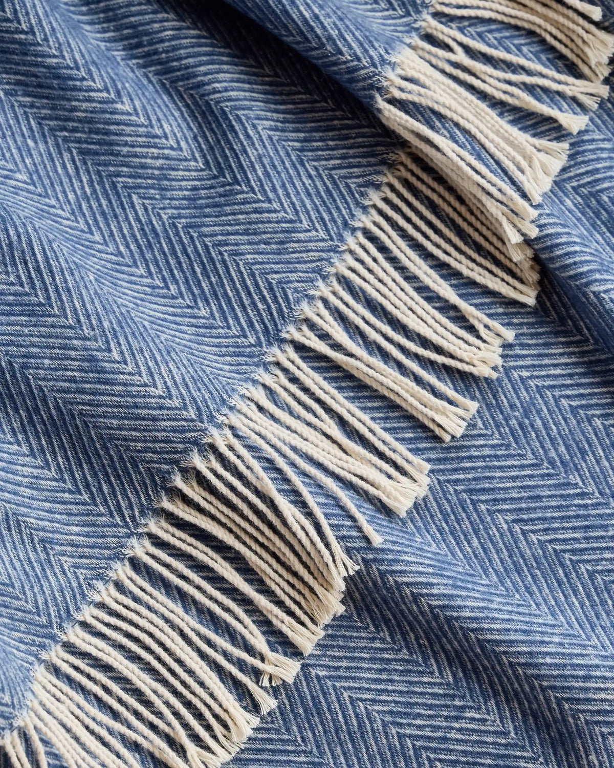 Lightweight Italian Cotton Herringbone Throw