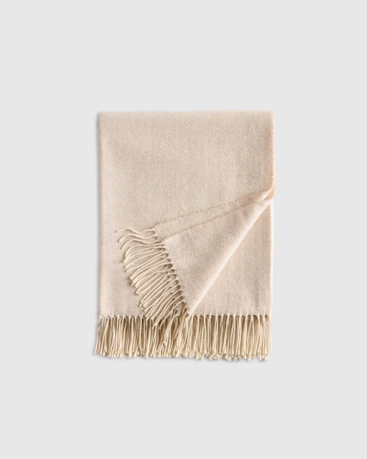Lightweight Italian Cotton Herringbone Throw