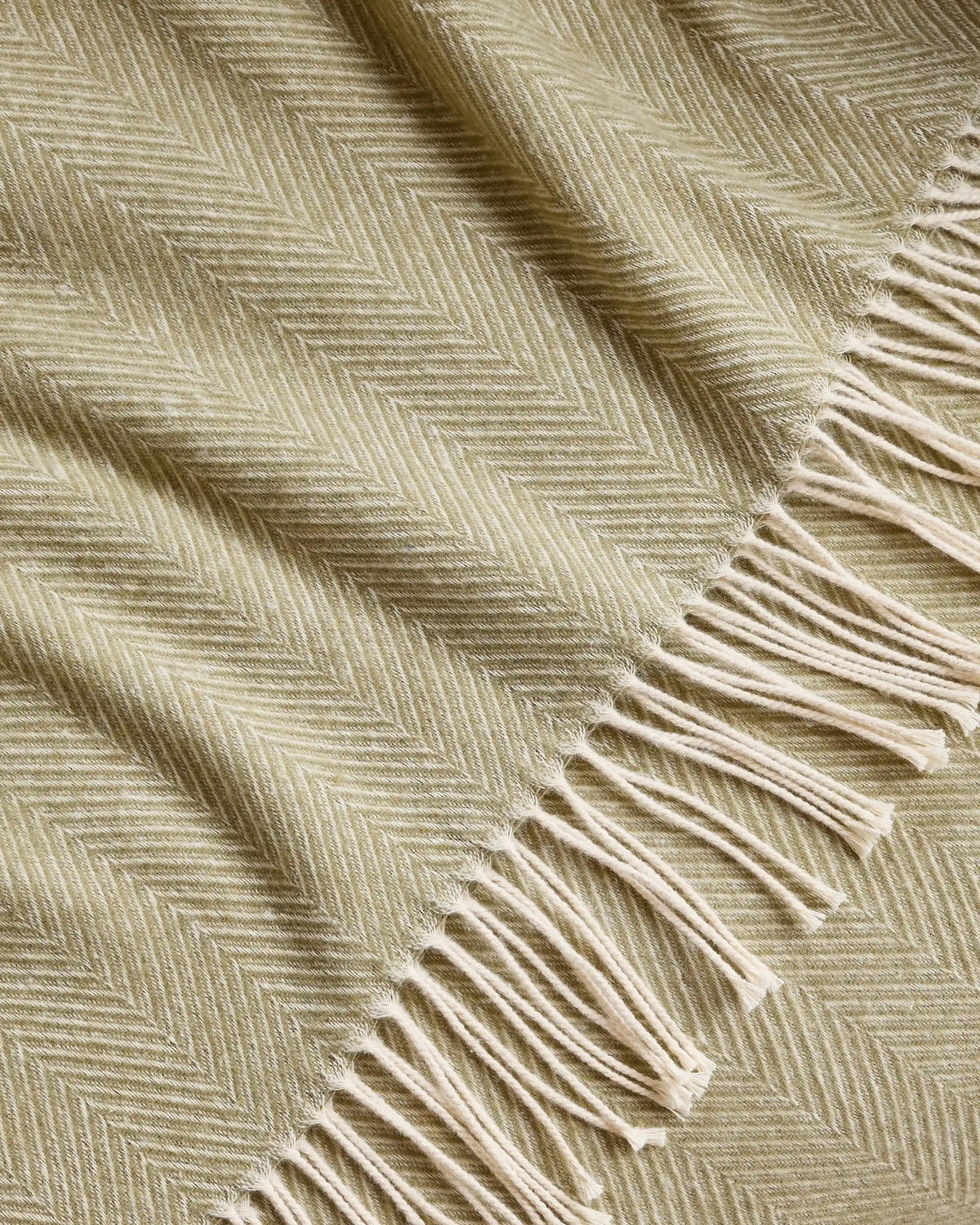 Lightweight Italian Cotton Herringbone Throw