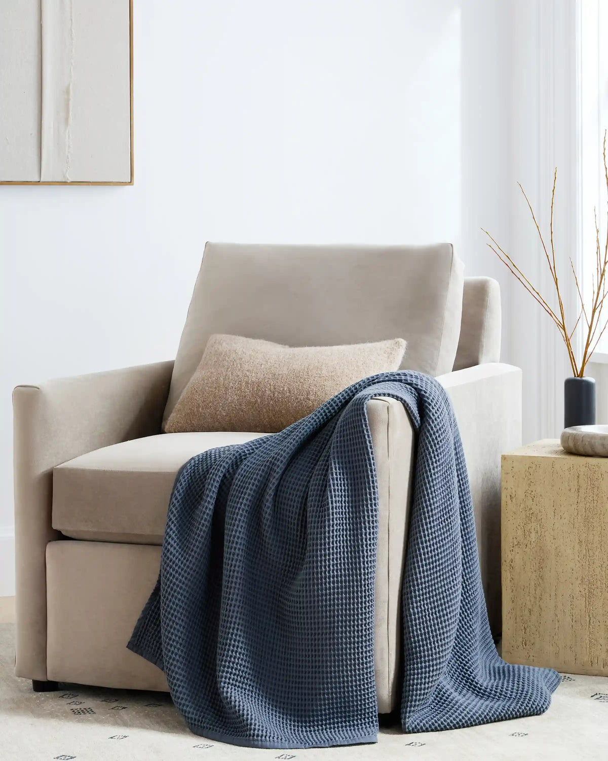 Organic Waffle Throw