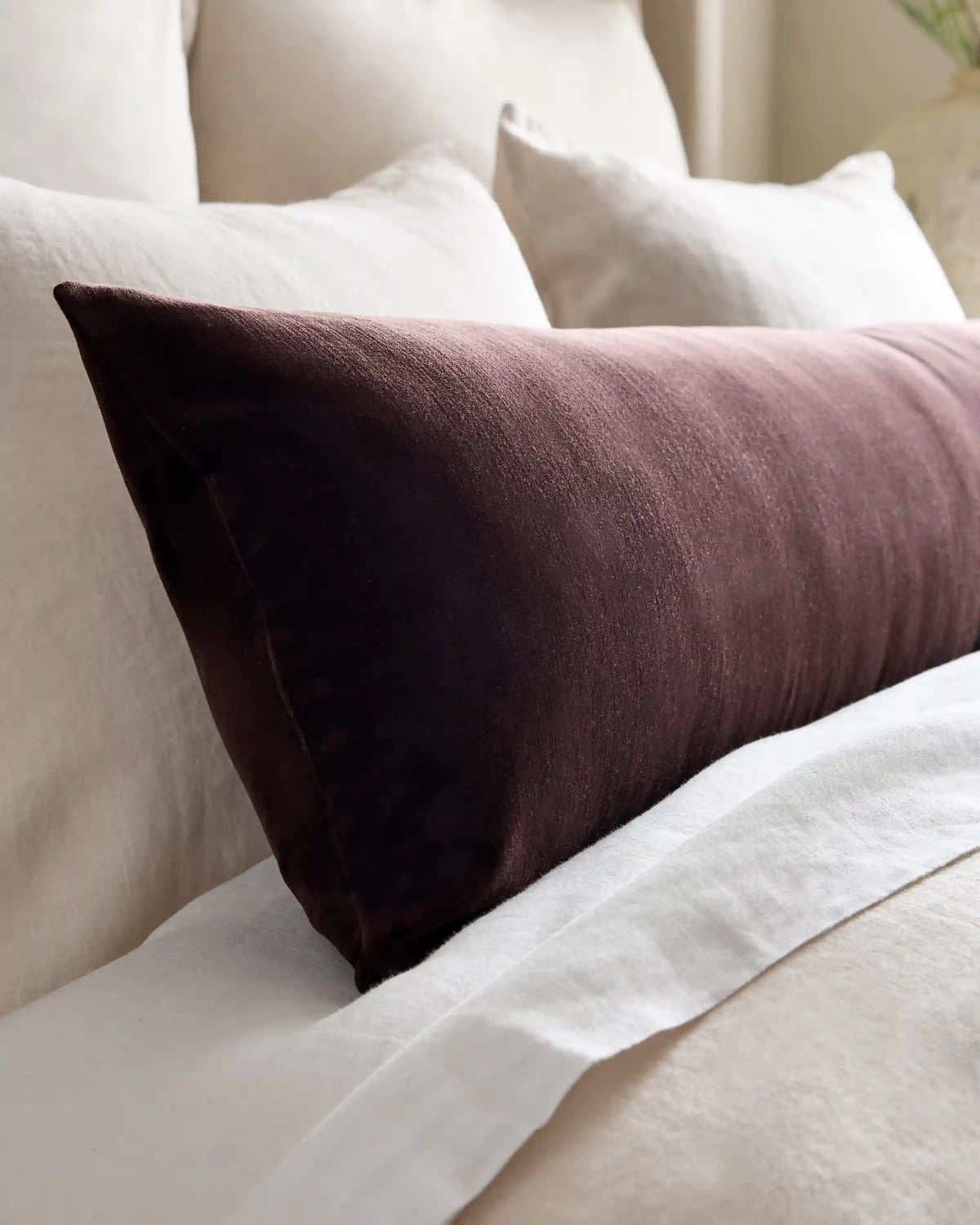Cotton Velvet Oversized Lumbar Pillow Cover