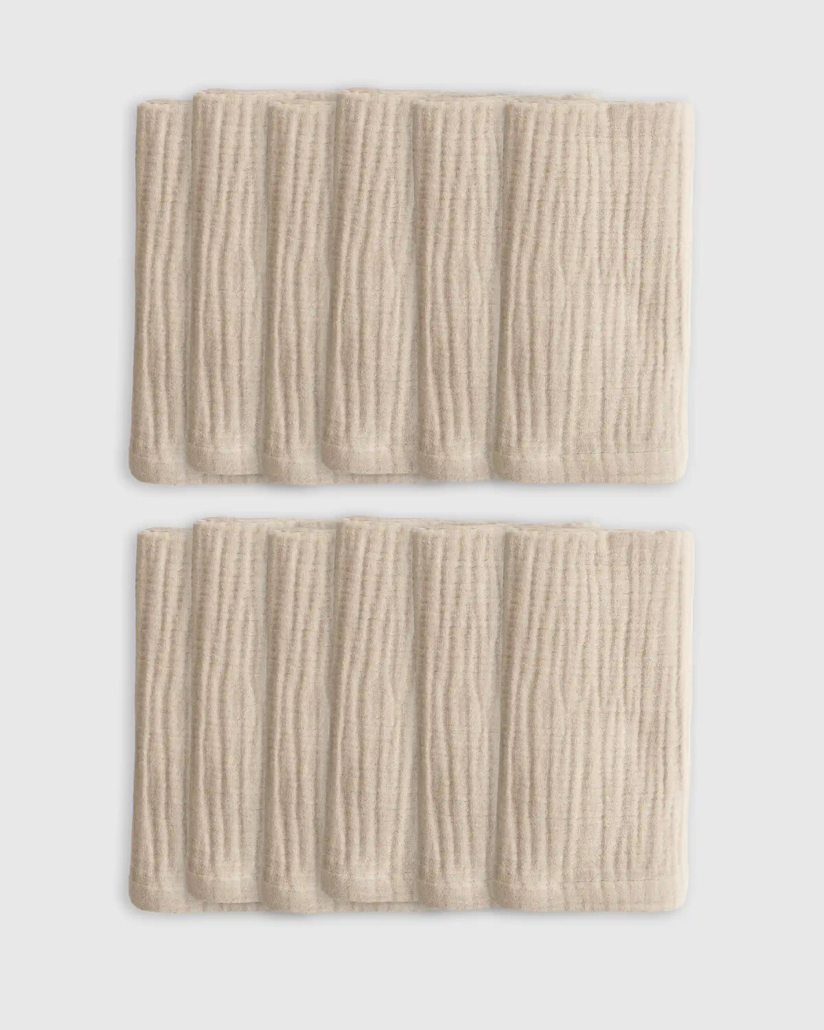 Organic Cotton Gauze Napkins, Set of 12