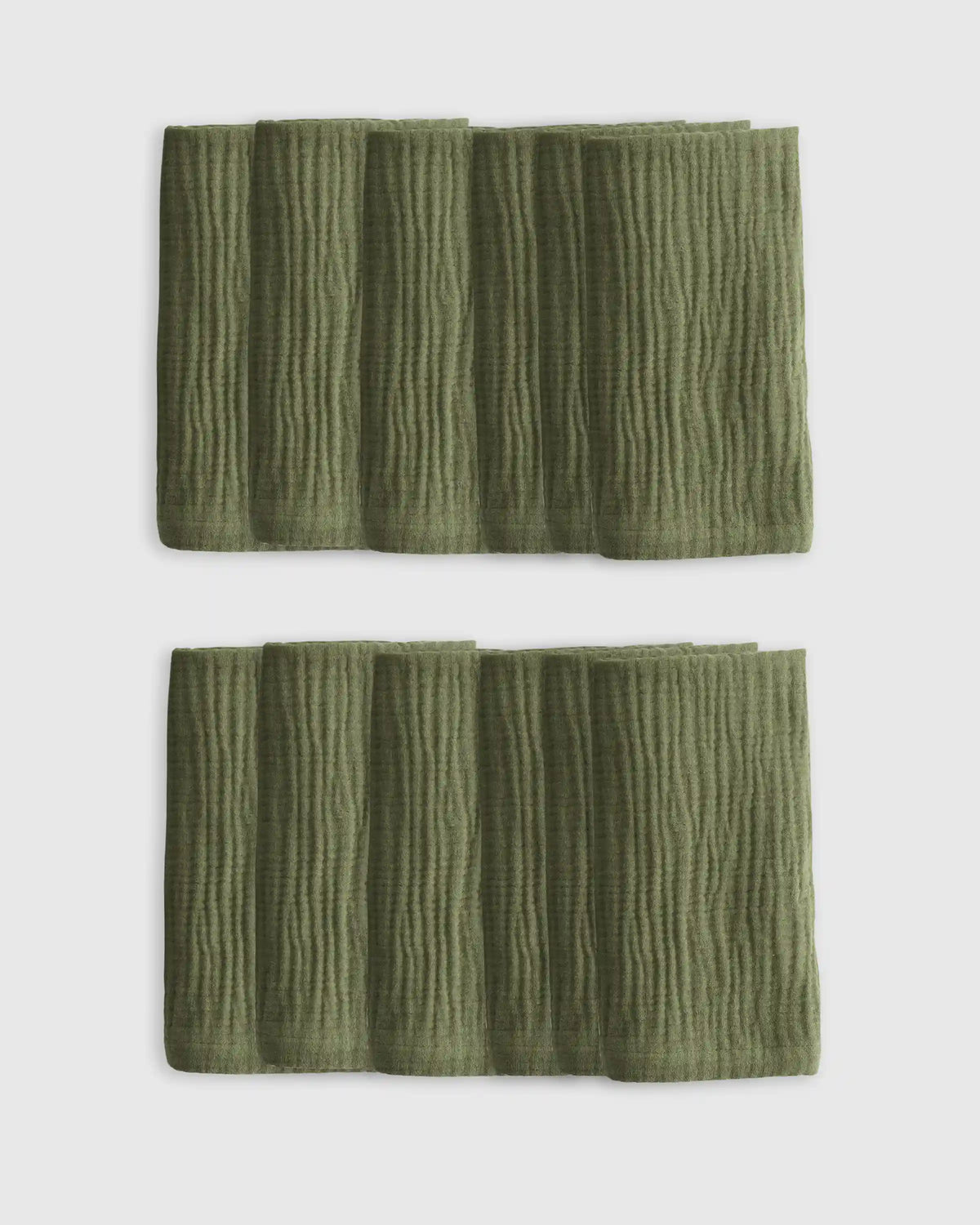 Organic Cotton Gauze Napkins, Set of 12