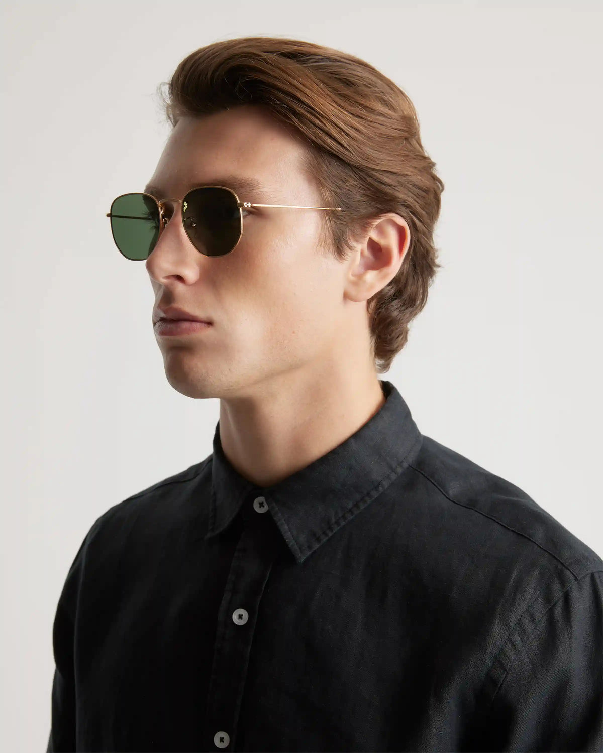 Leighton Polarized Stainless Steel Sunglasses
