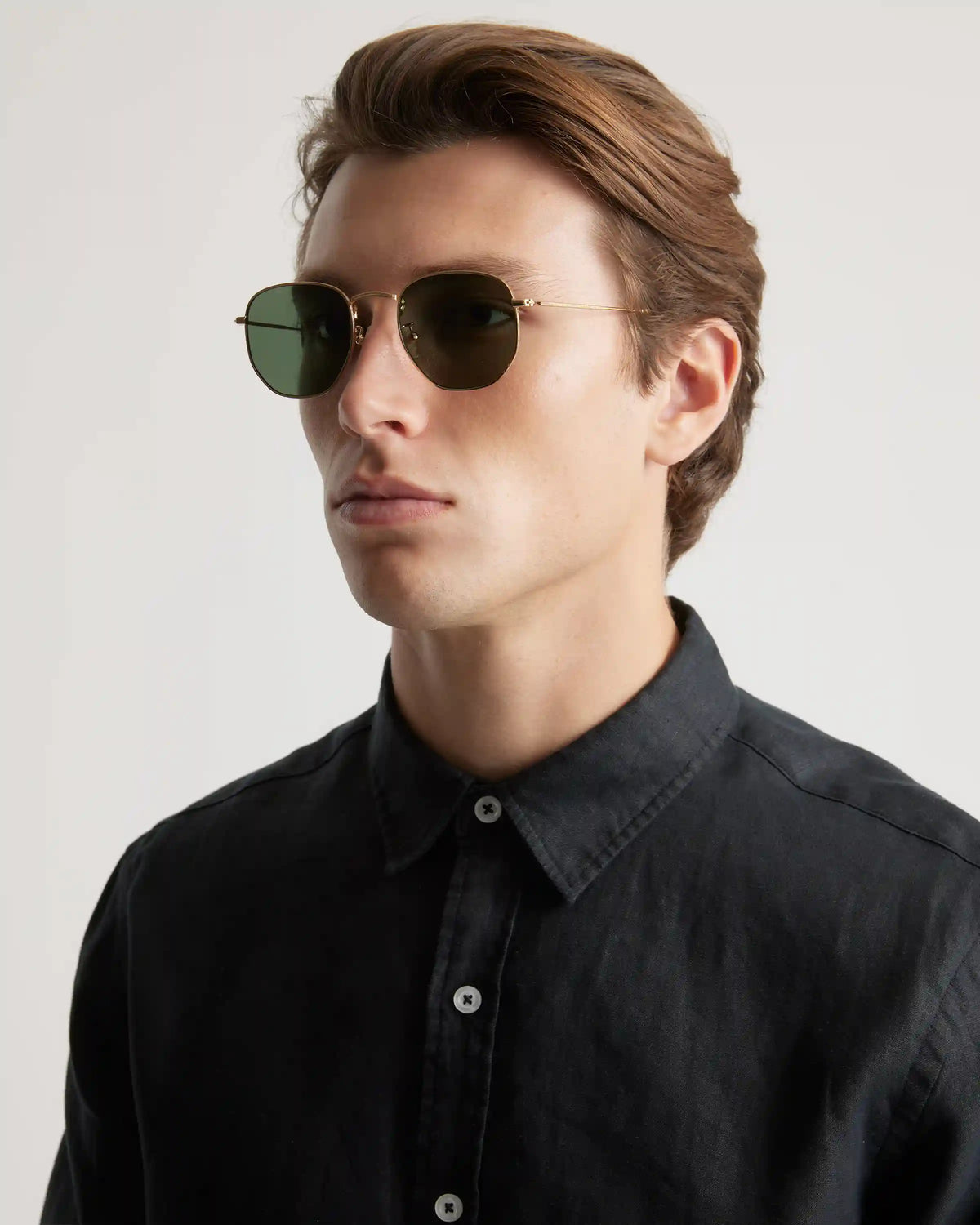 Leighton Polarized Stainless Steel Sunglasses