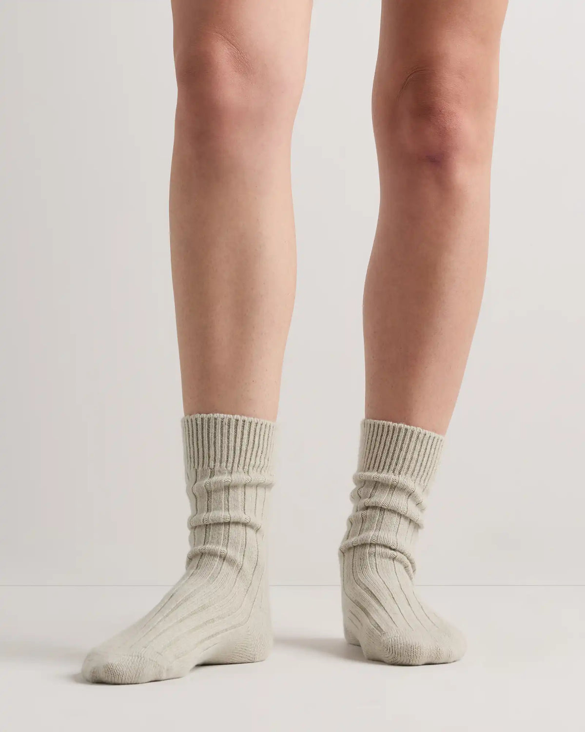 Merino Cashmere Blend Ribbed Crew Sock (3-Pack)