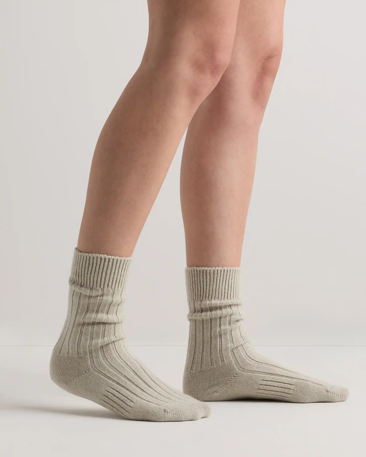 Merino Cashmere Blend Ribbed Crew Sock (3-Pack)