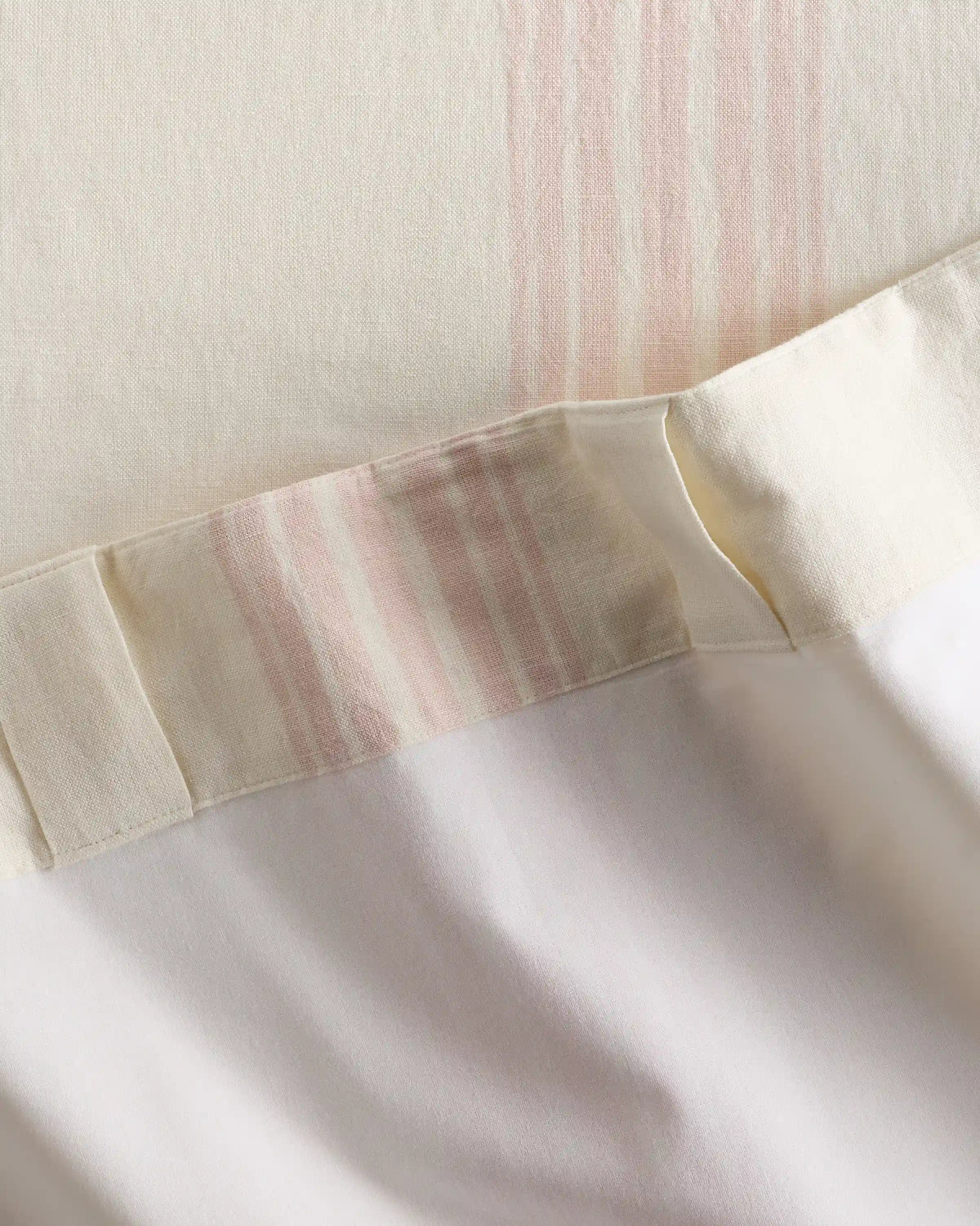 Coastal Stripe Linen Cotton Curtain - Single Panel