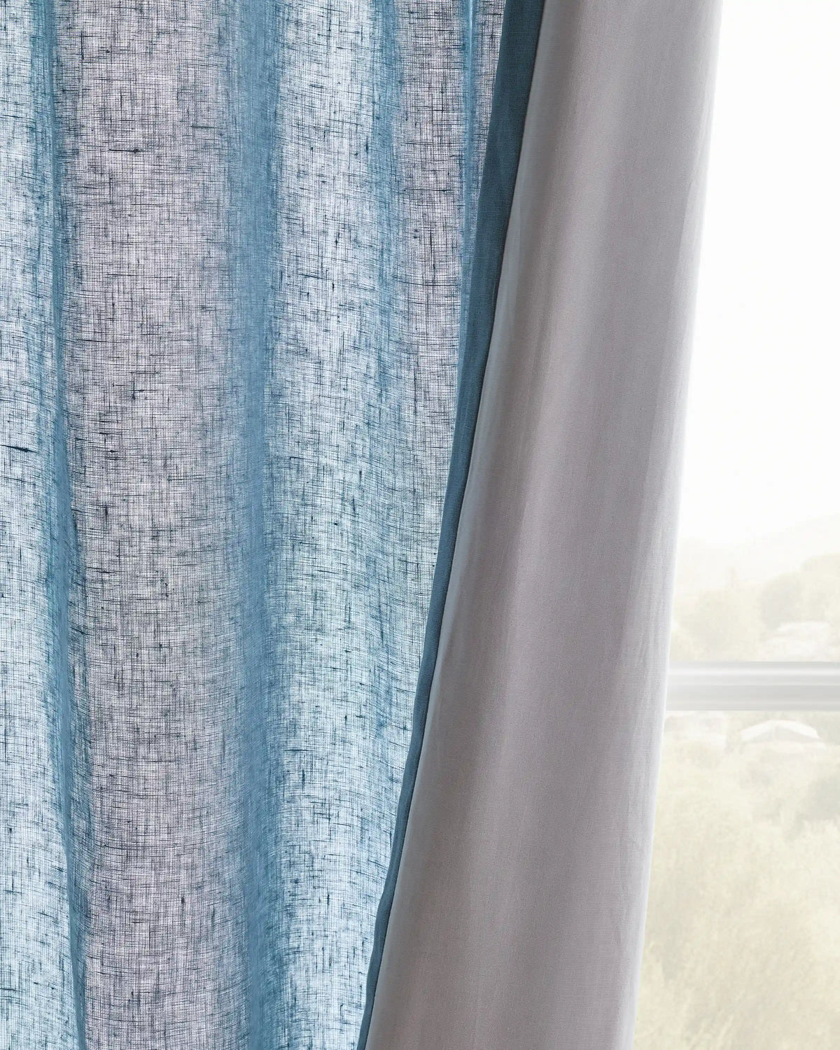 European Linen Curtain - Single Panel