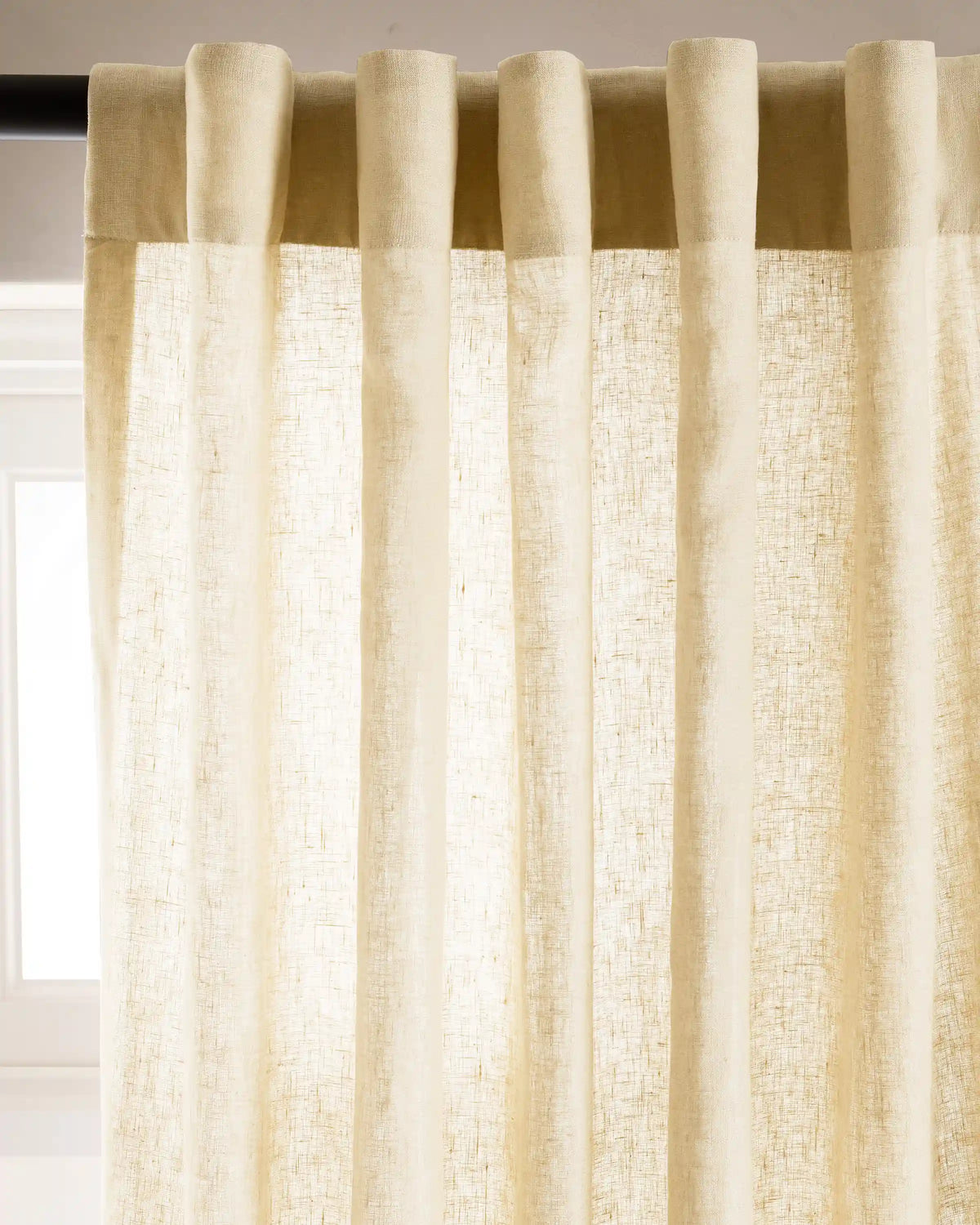 European Linen Curtain - Single Panel