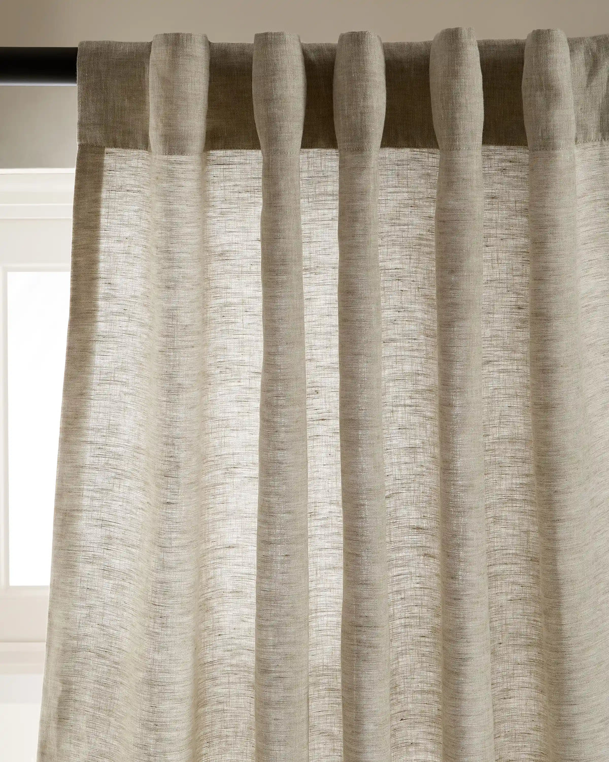 European Linen Curtain - Single Panel