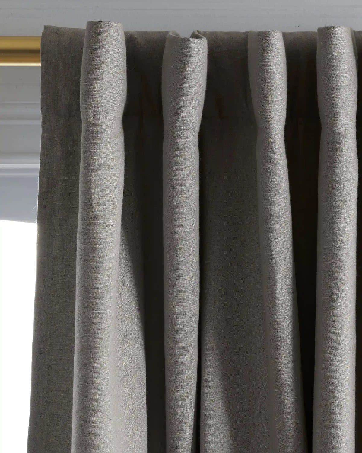 European Linen Room Darkening Curtain - Single Panel