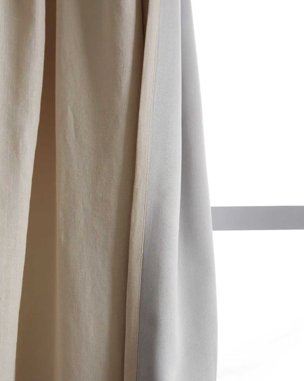European Linen Room Darkening Curtain - Single Panel