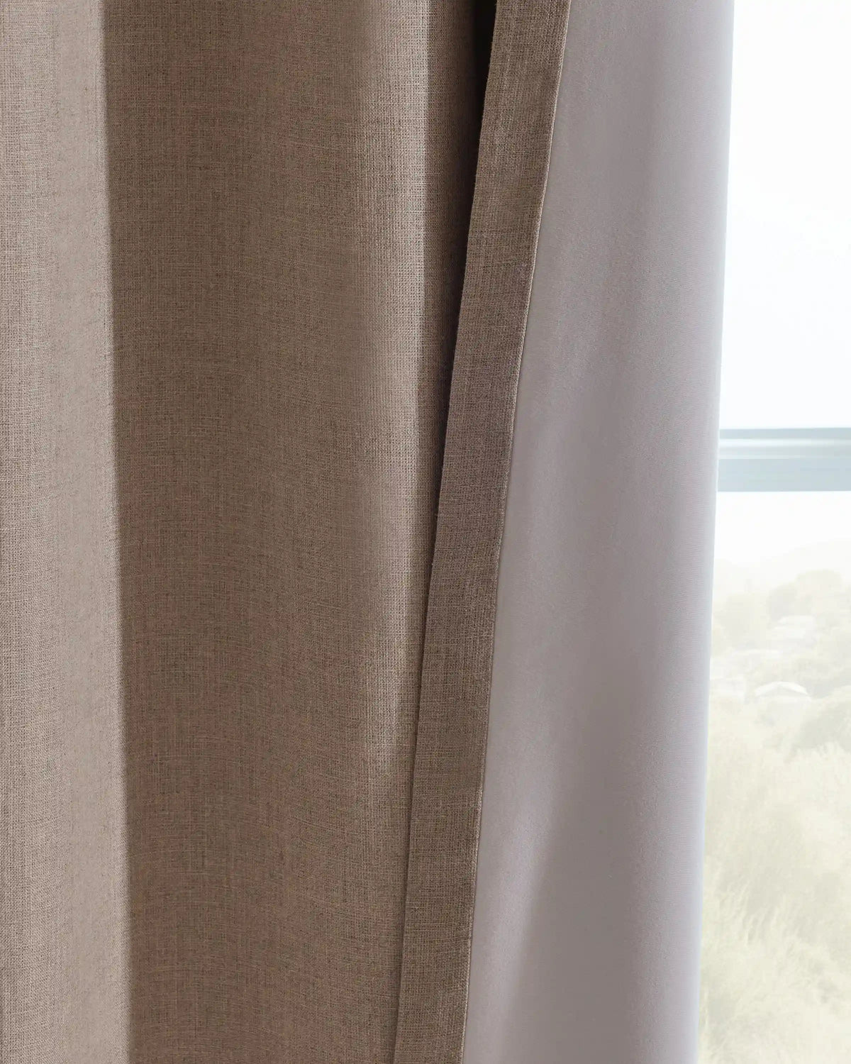 European Linen True Blackout Curtain - Single Panel