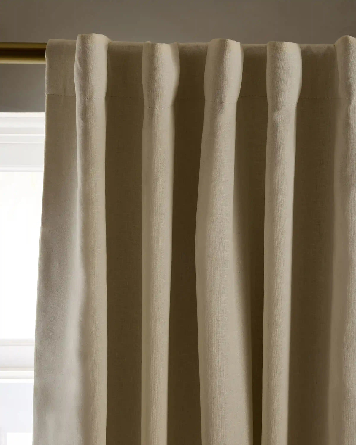 European Linen True Blackout Curtain - Single Panel