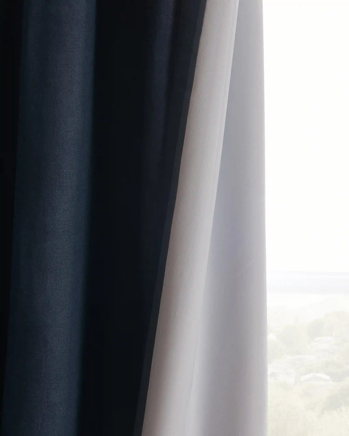 European Linen True Blackout Curtain - Single Panel