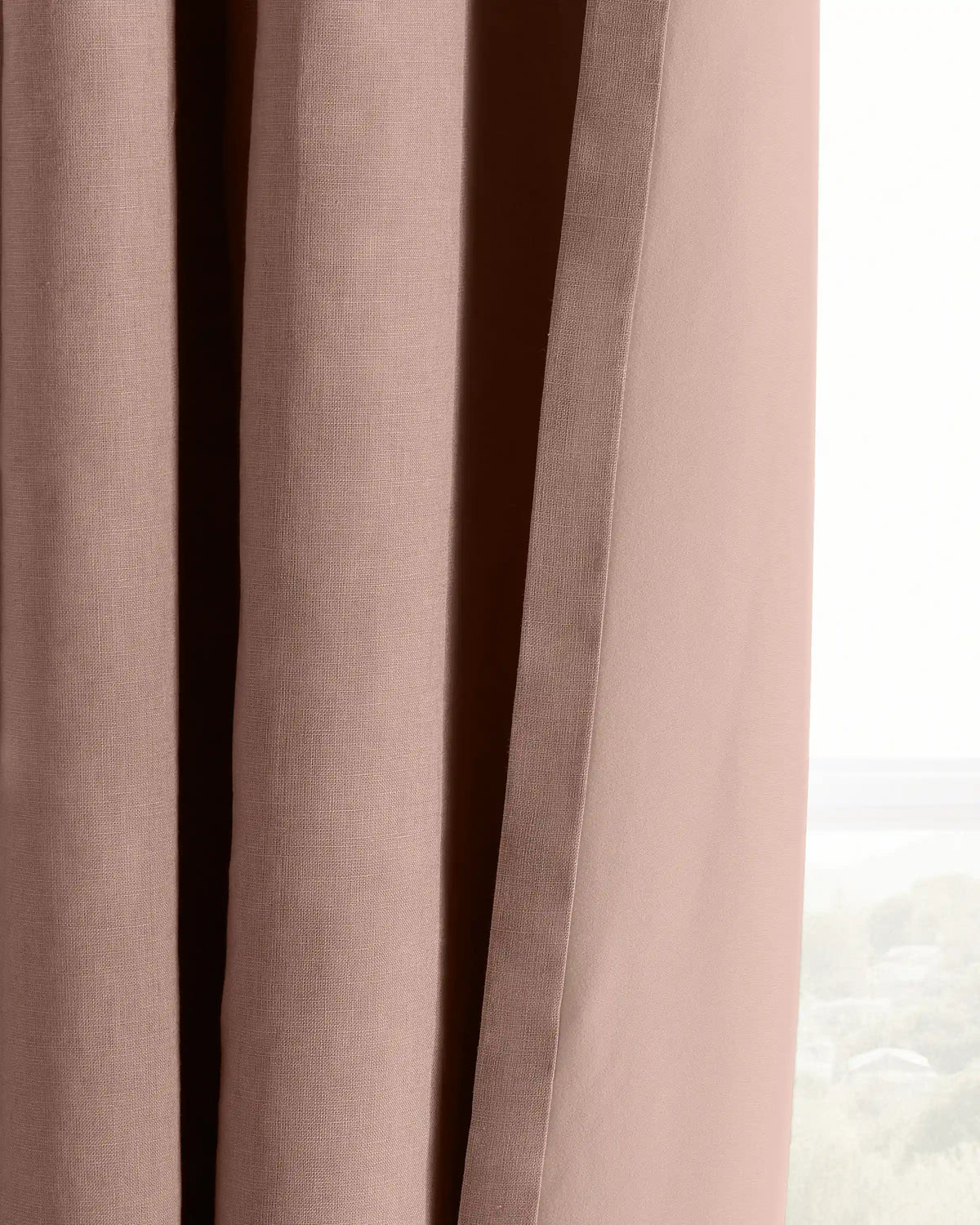 European Linen True Blackout Curtain - Single Panel