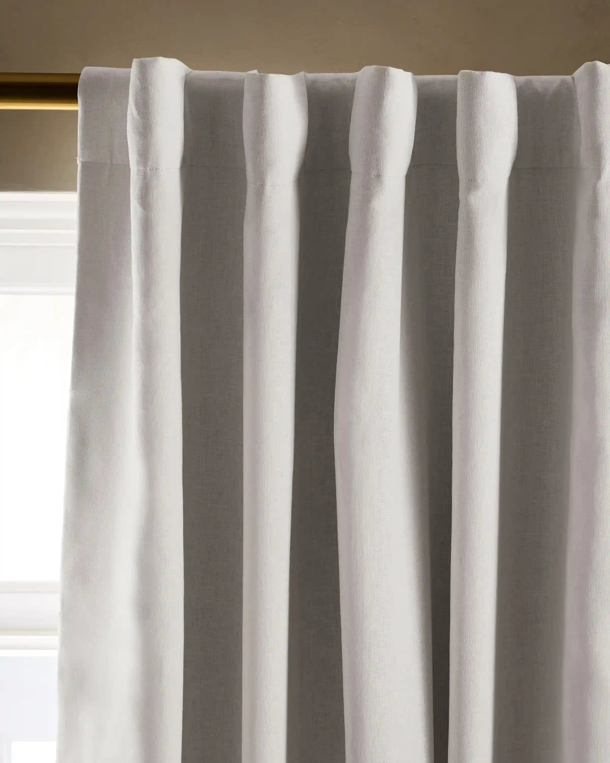 European Linen True Blackout Curtain - Single Panel