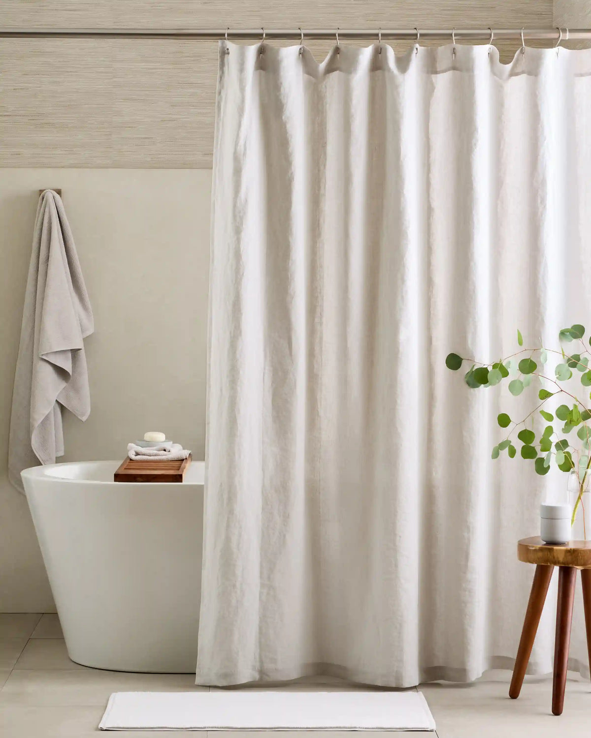 European Linen Shower Curtain