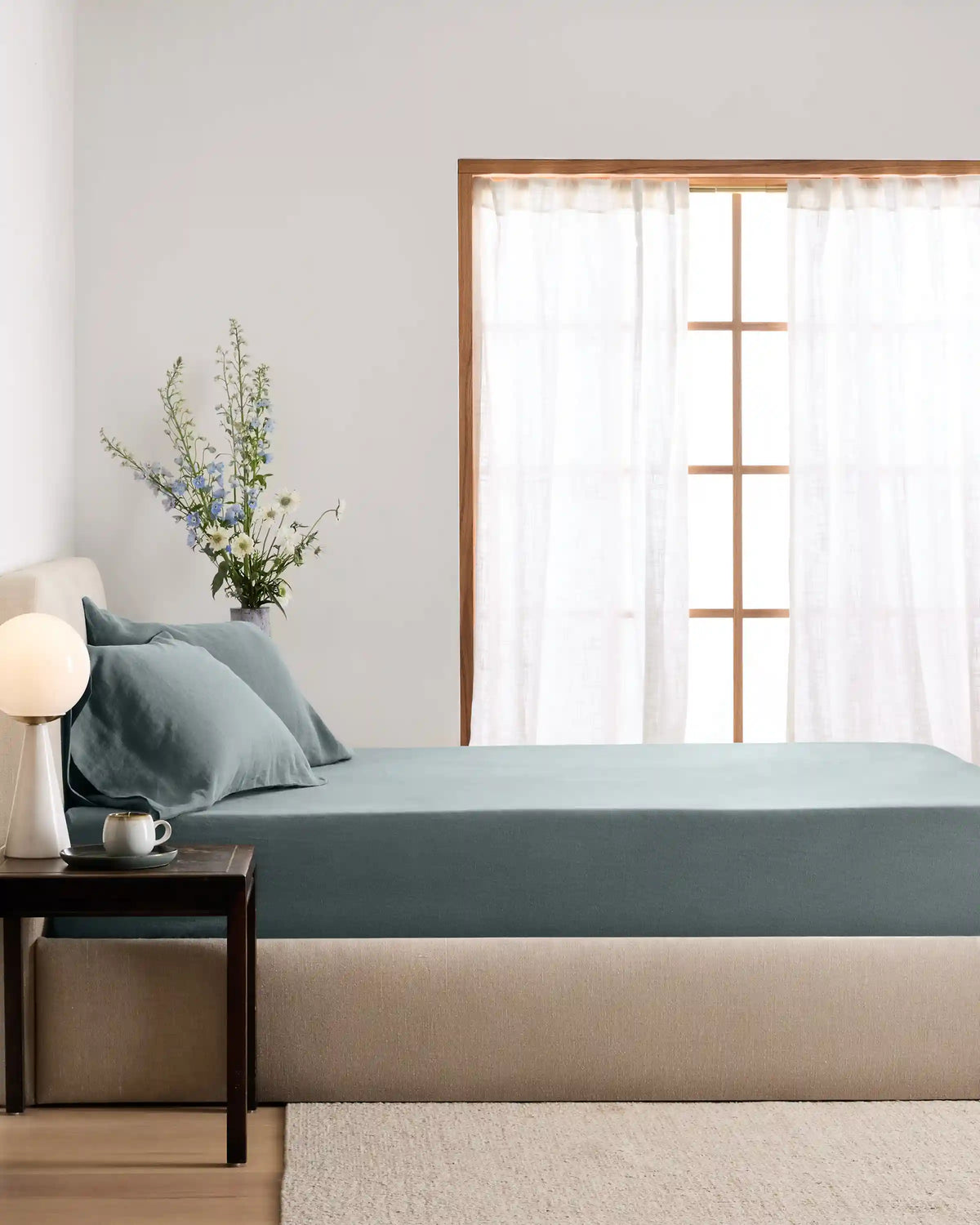 European Linen Fitted Sheet Set