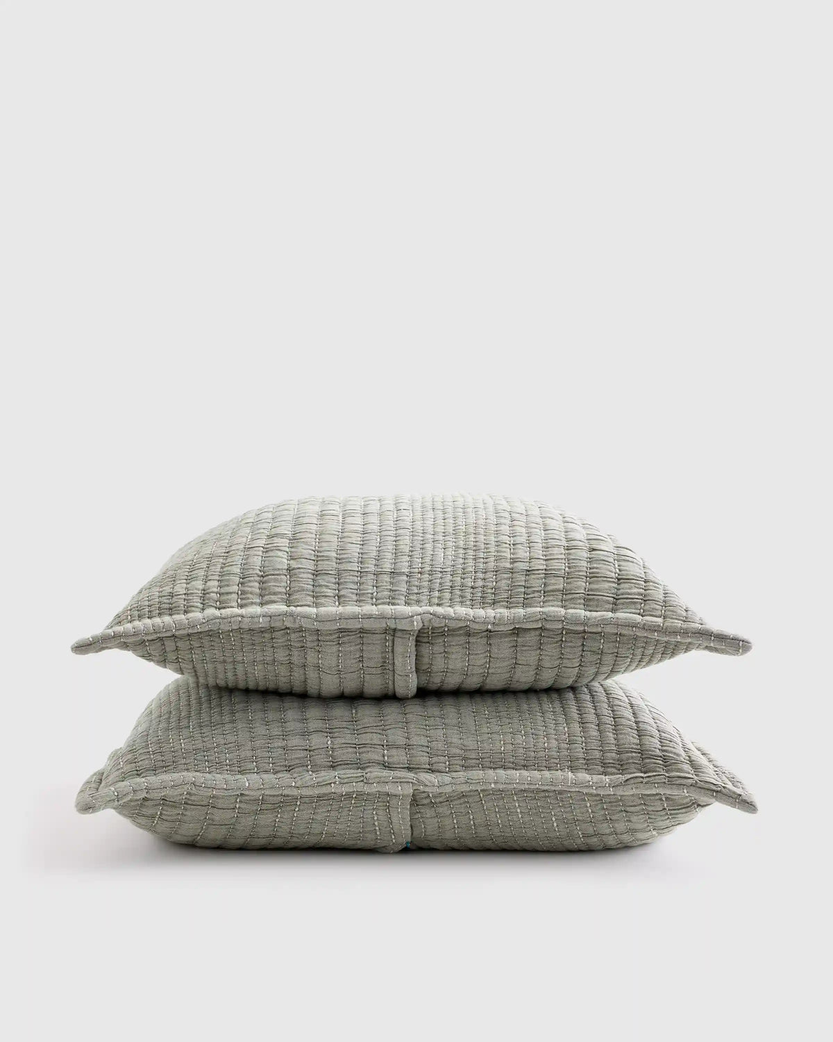 Organic Cotton Channel Stitch Sham Set