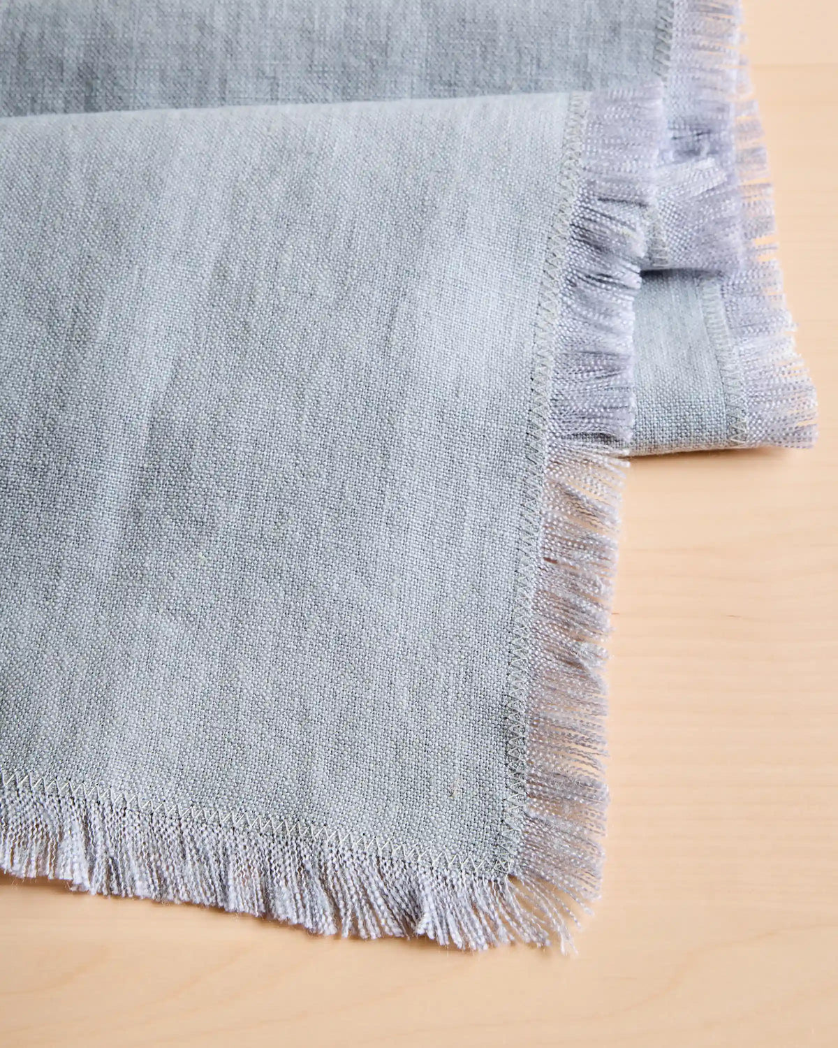 European Linen Fringe Table Runner