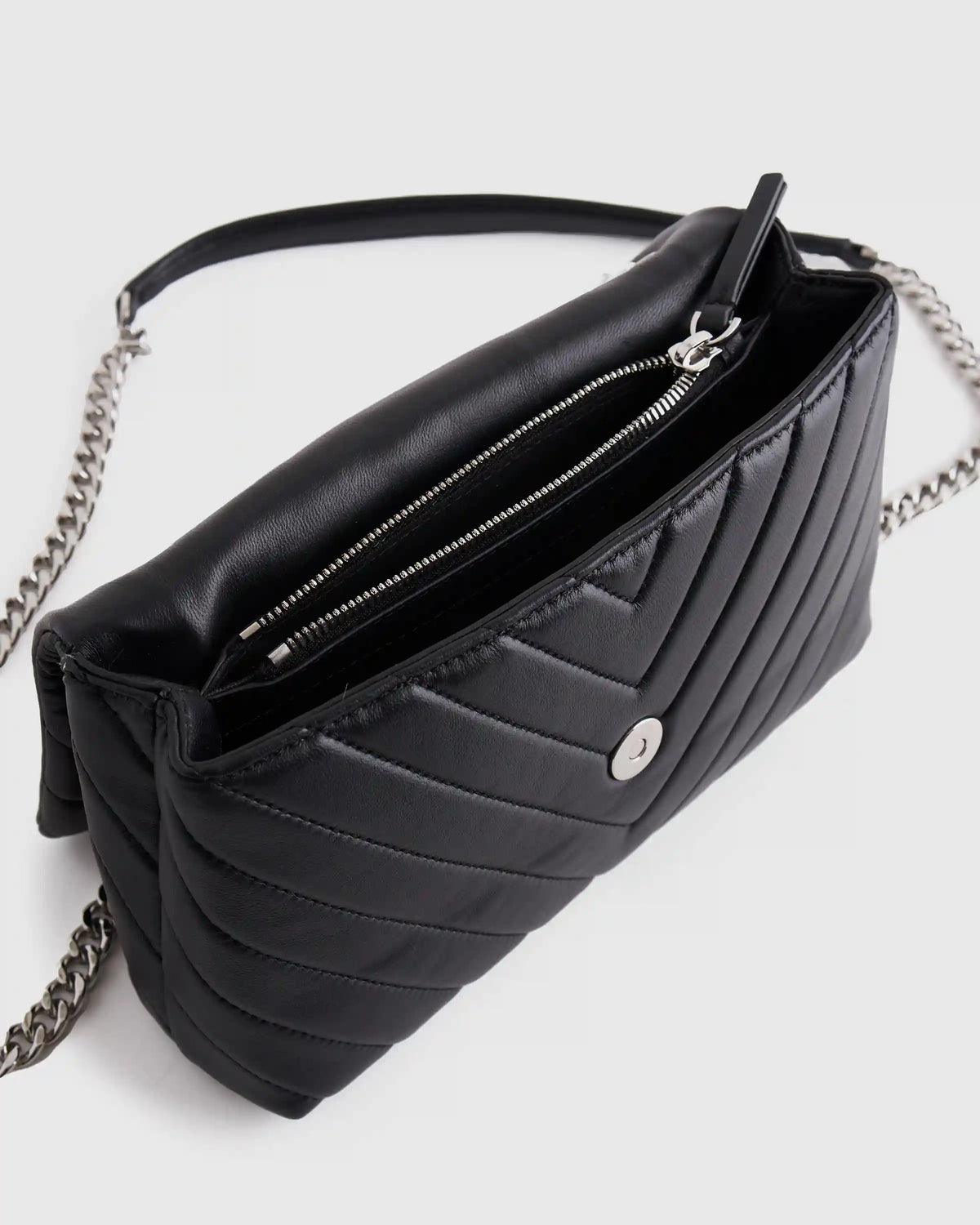 Italian Leather Quilted Convertible Crossbody