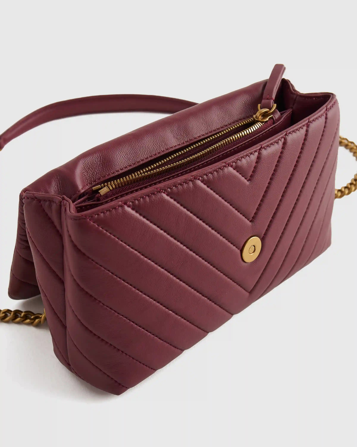 Italian Leather Quilted Convertible Crossbody