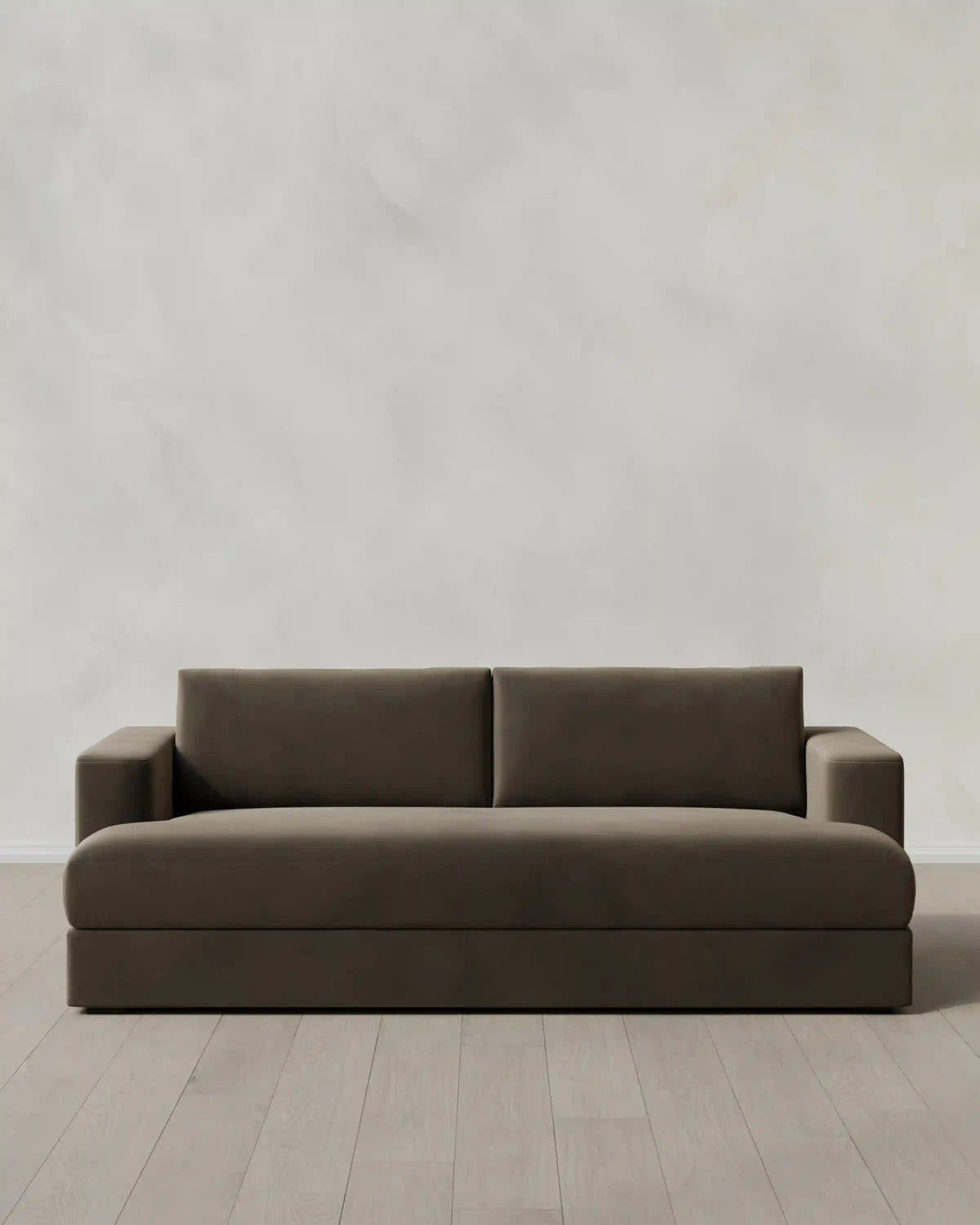 Sierra Curved Arm Sofa in Performance Velvet