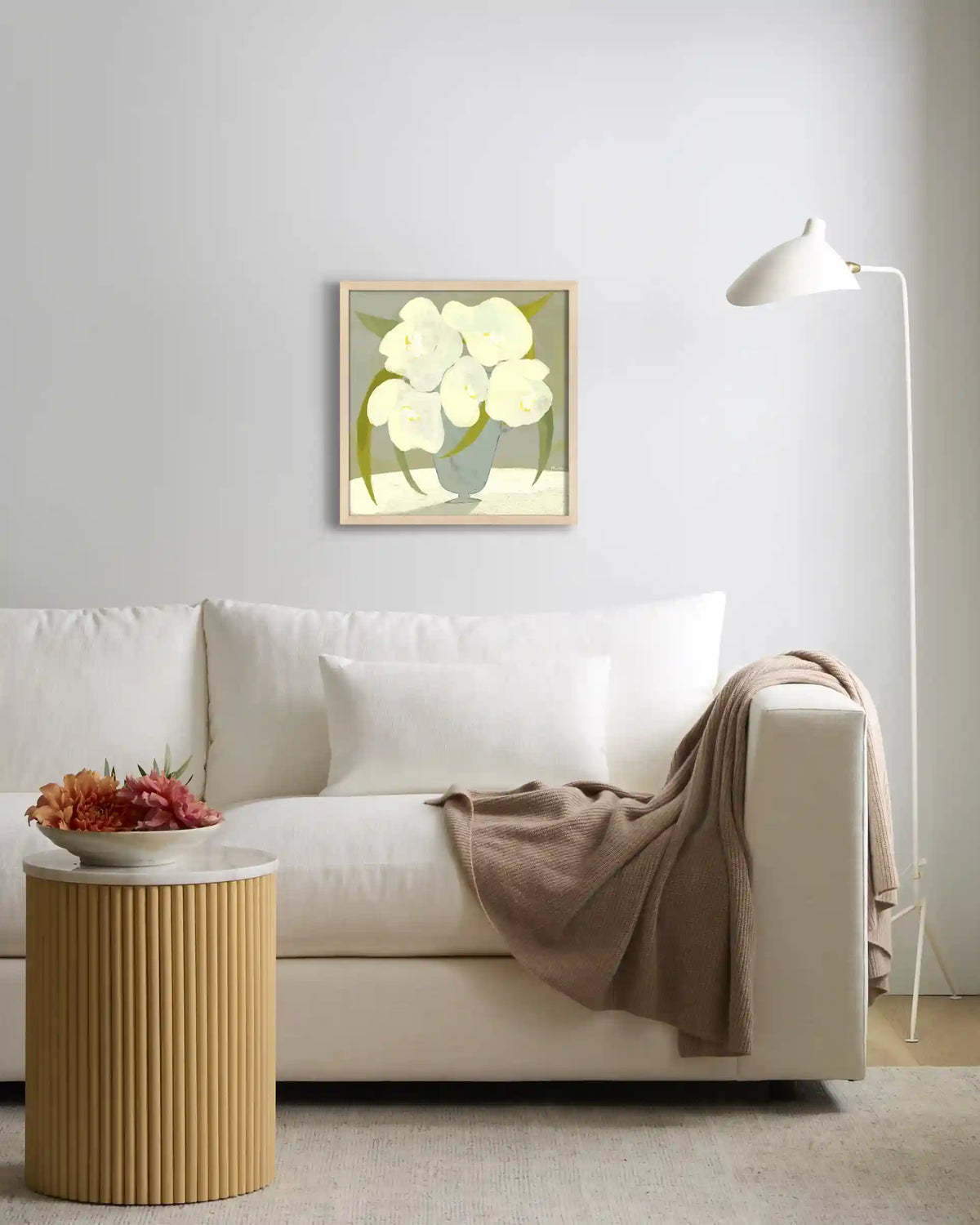 Vase with White Flowers by Marco Marella
