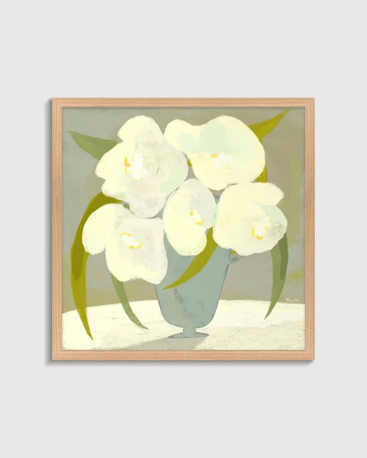 Vase with White Flowers by Marco Marella