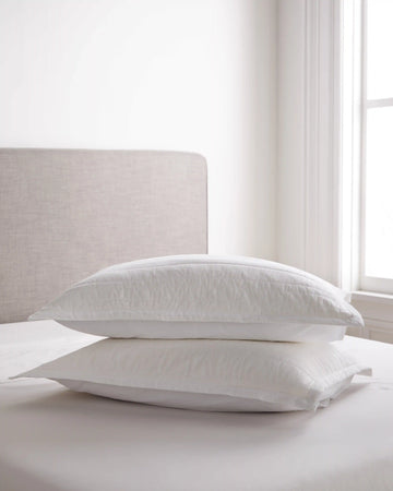 Organic Cotton Stripe Stitch Quilted Sham Set