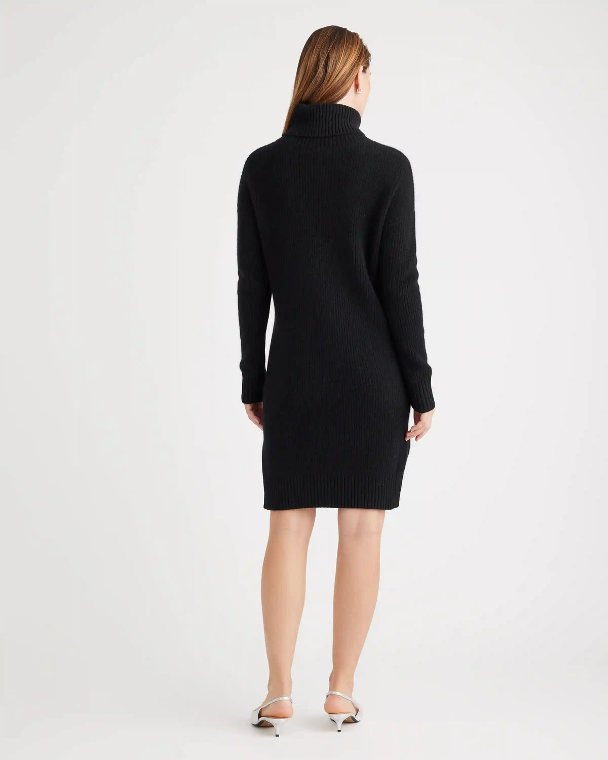 Mongolian Cashmere Fisherman Maternity Sweater Dress