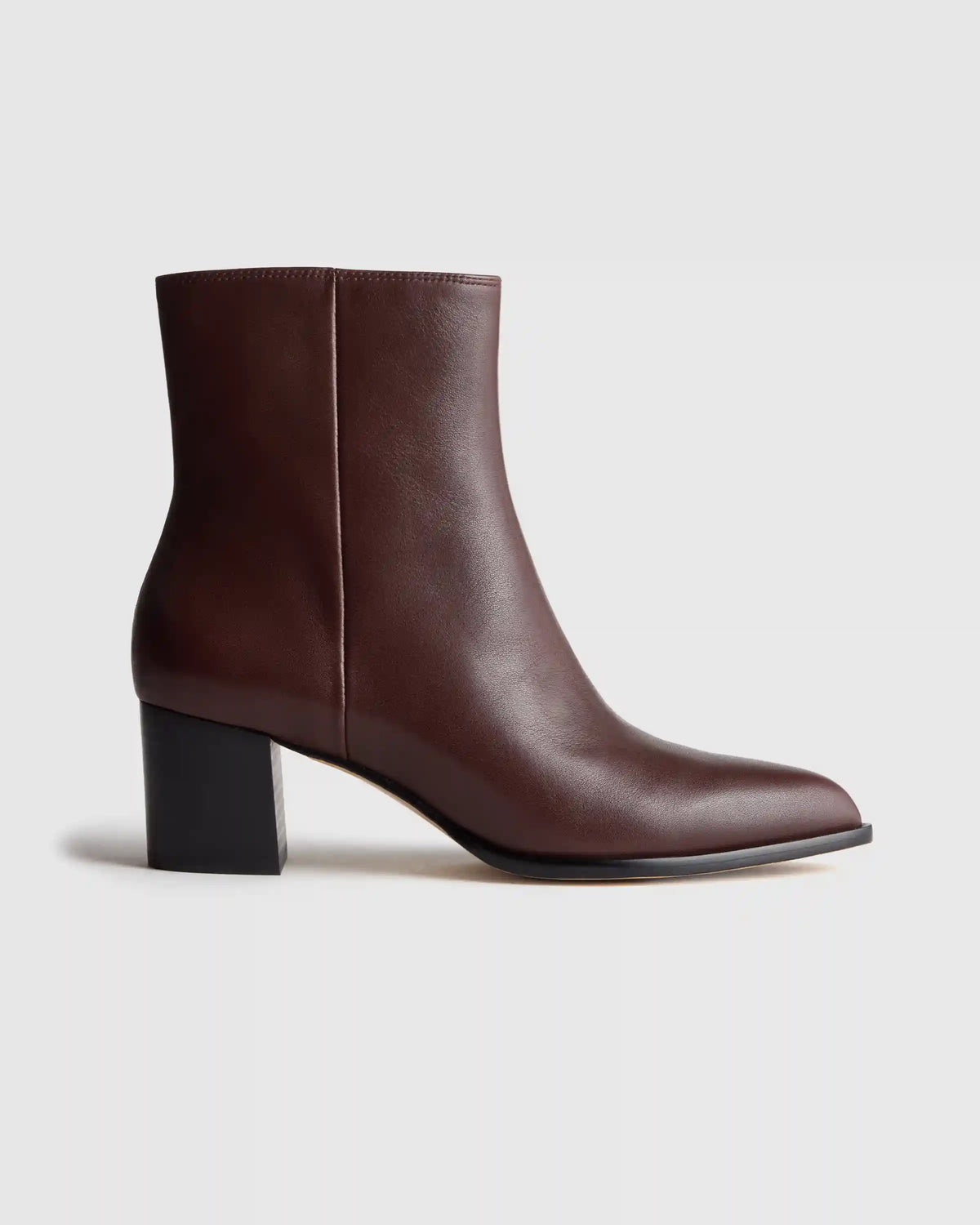 Italian Leather Heeled Ankle Boot