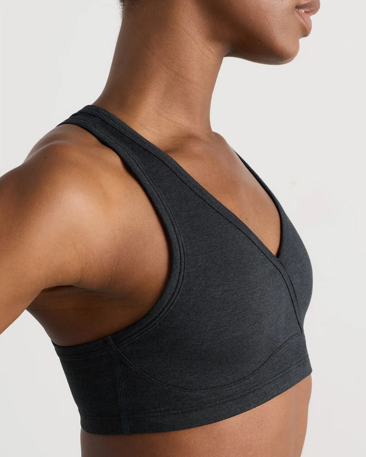 Ultra-Soft V-Neck Racerback Bra