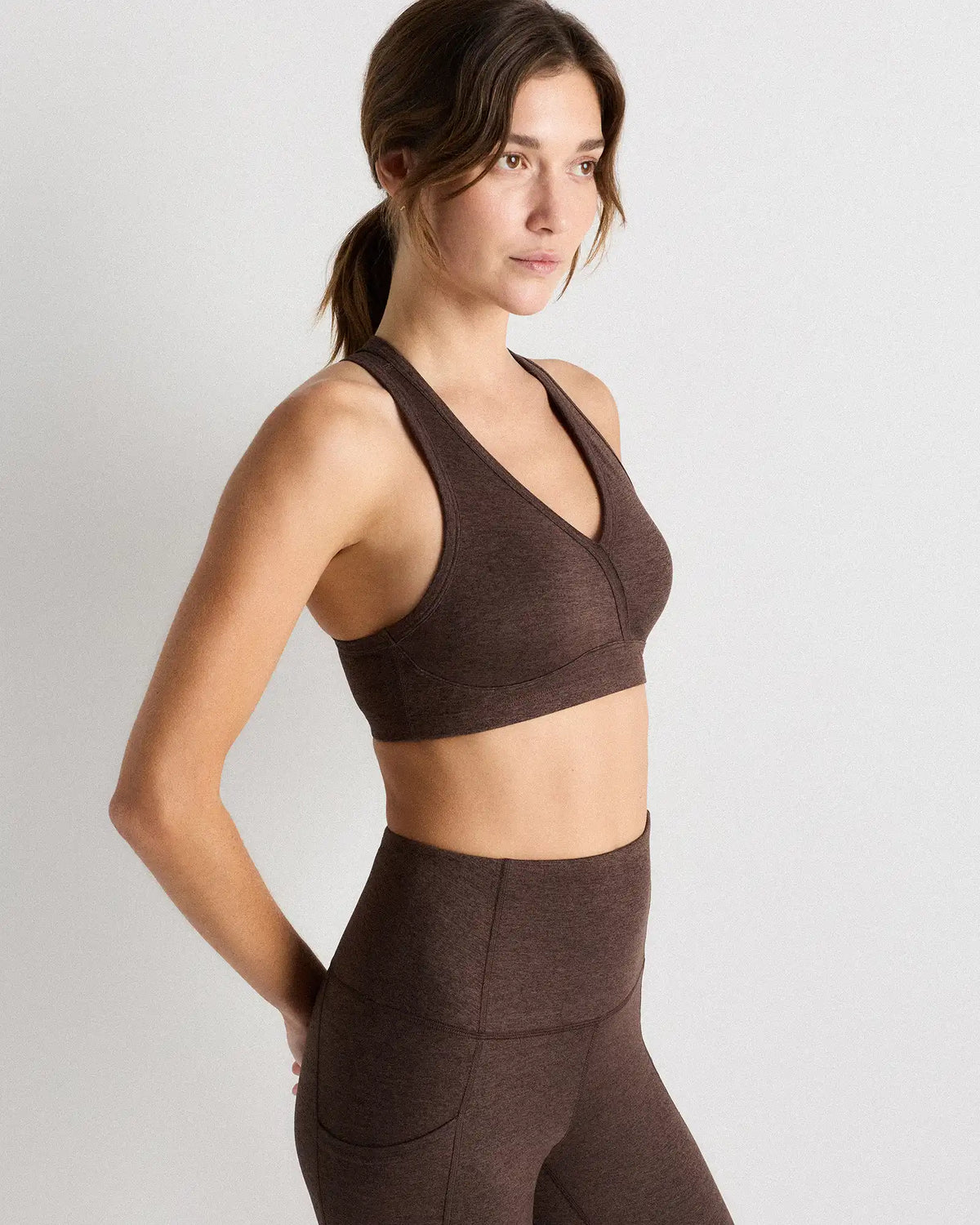 Ultra-Soft V-Neck Racerback Bra